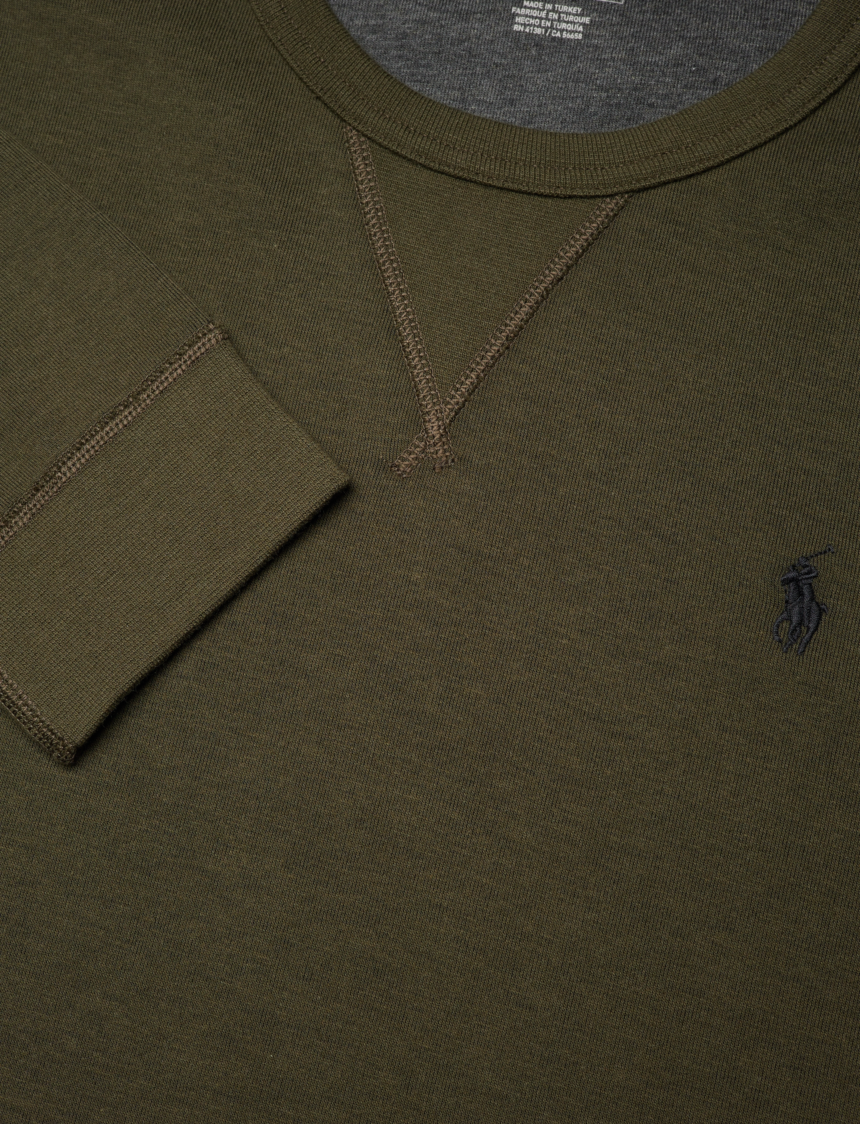 Polo Ralph Lauren - Double-Knit Crewneck Sweatshirt - company olive/c97 - 3