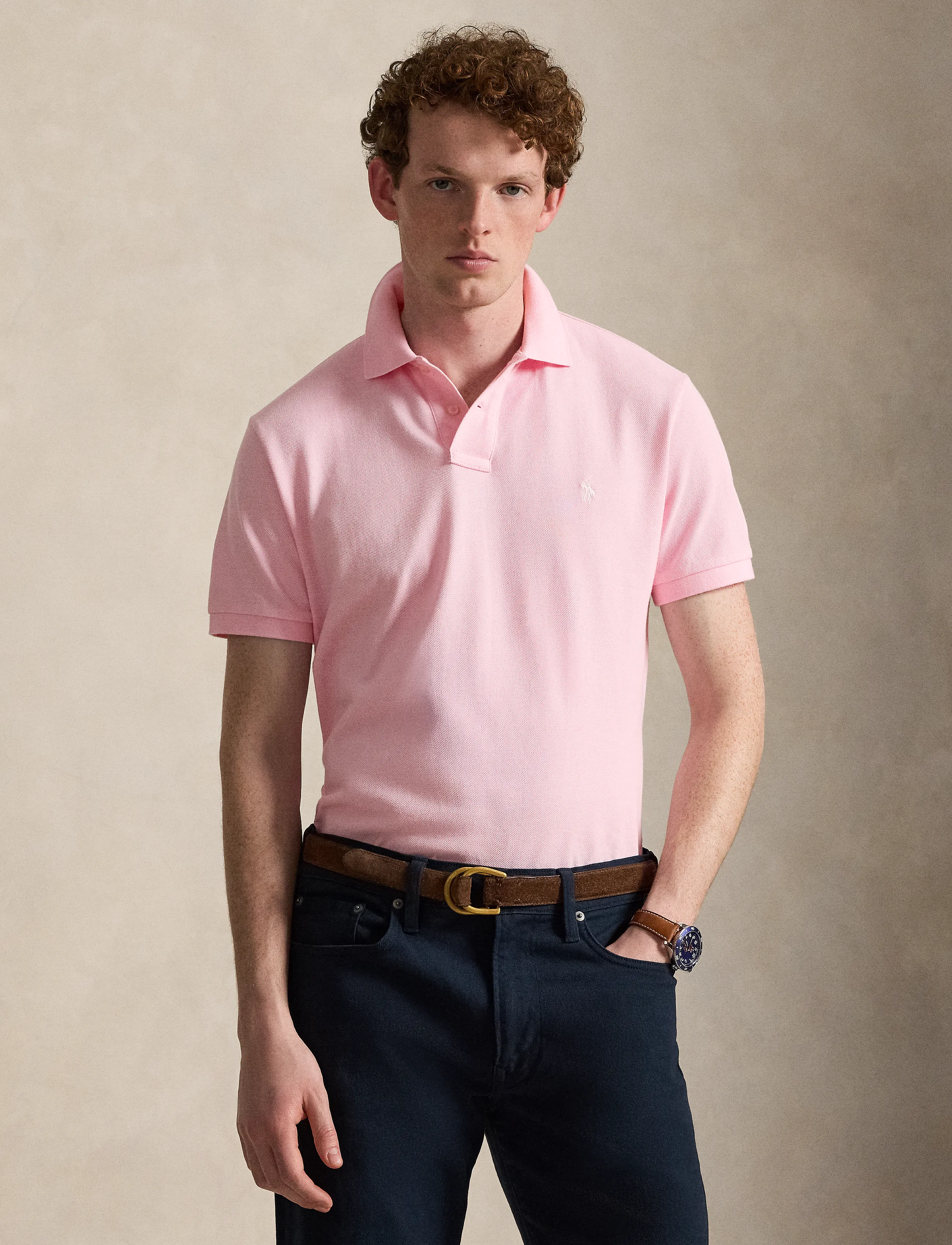 Polo Ralph Lauren - BASIC MESH-SSL-KNT - polo shirts - bath pink/c1730 - 3