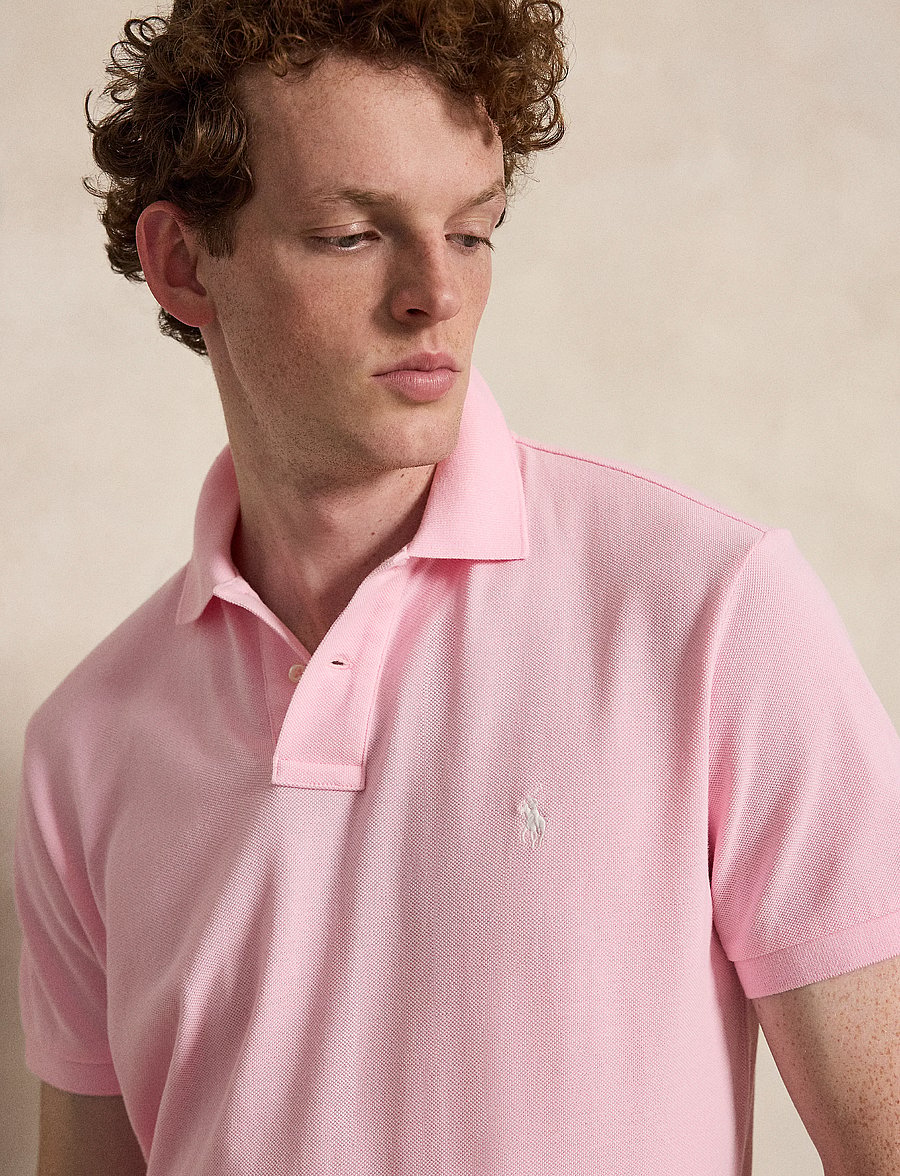 Polo Ralph Lauren - The Iconic Custom Slim Fit Mesh Polo - kortärmade pikéer - bath pink/c1730 - 4