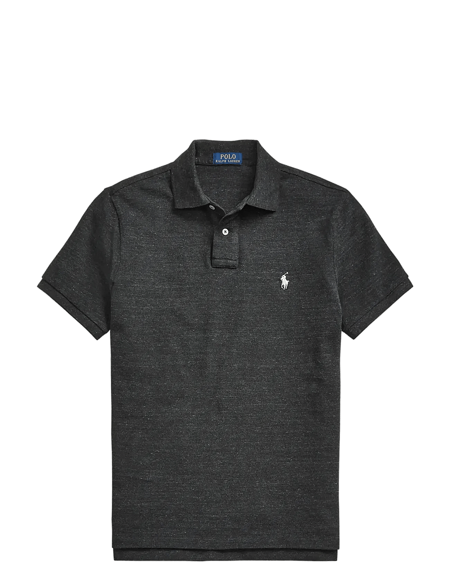 Polo Ralph Lauren - The Iconic Mesh Polo Shirt - lühikeste varrukatega polod - black marl heathe - 1