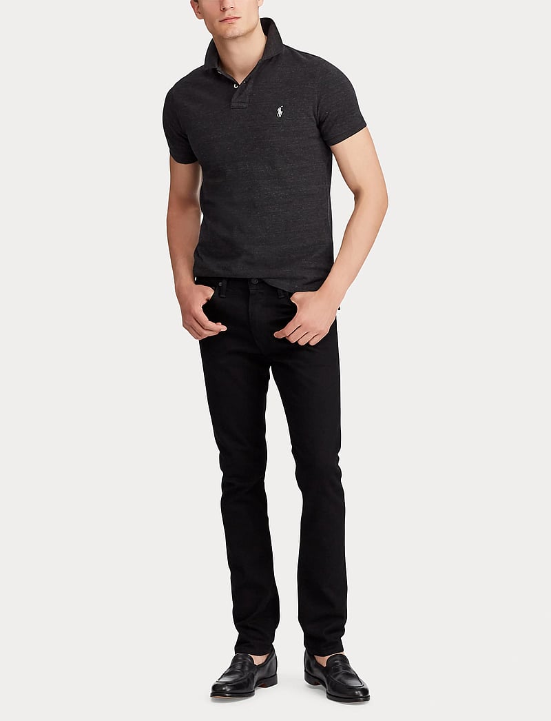 Polo Ralph Lauren - The Iconic Mesh Polo Shirt - stickade pikéer - black marl heathe - 0