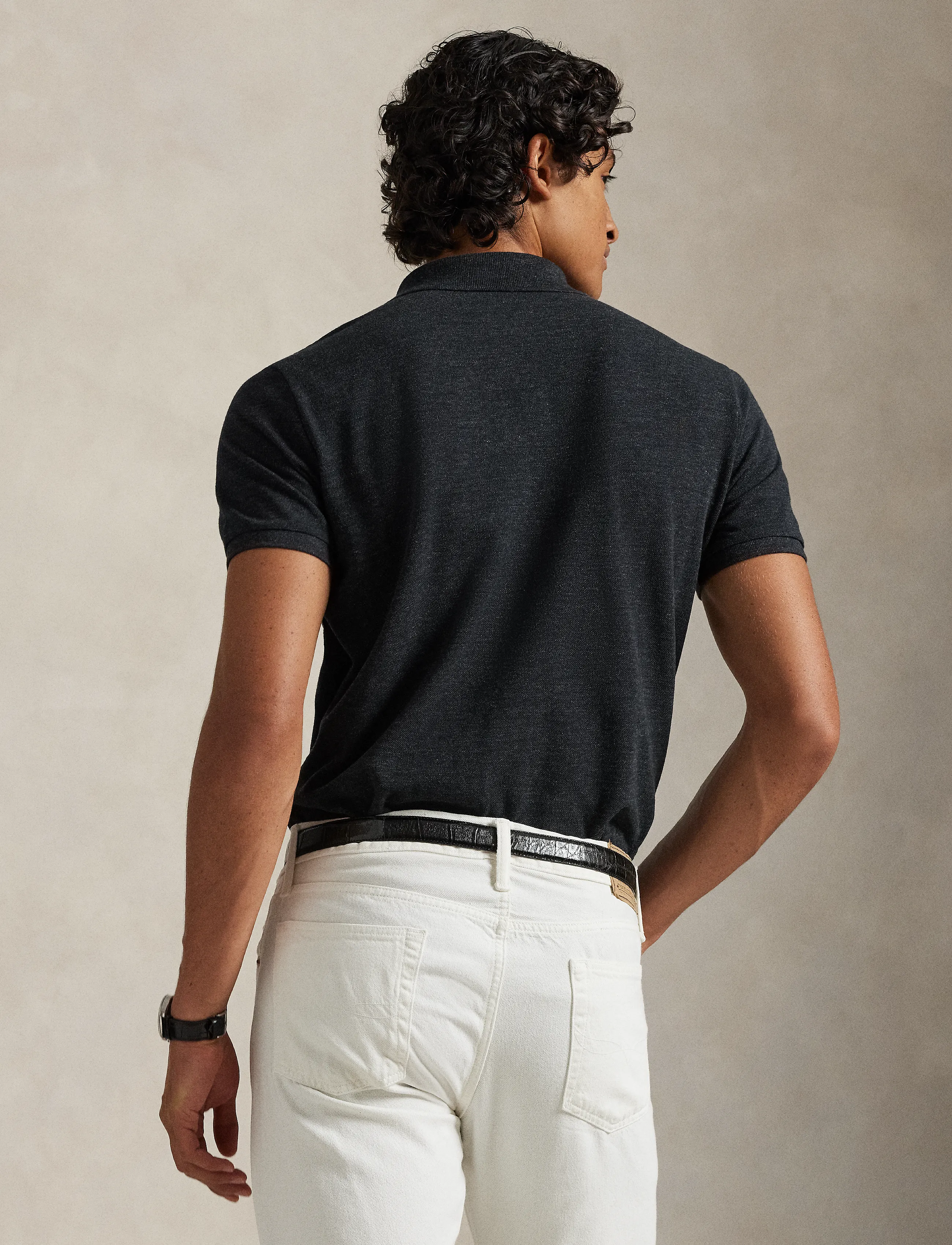 The Iconic Custom Slim Fit Mesh Polo 2