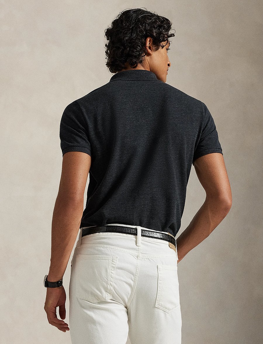 Polo Ralph Lauren - The Iconic Mesh Polo Shirt - lühikeste varrukatega polod - black marl heathe - 2