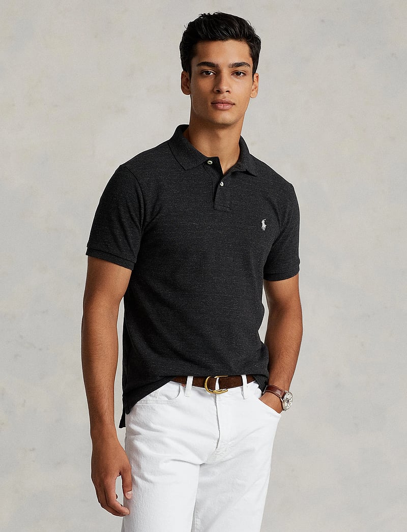 Polo Ralph Lauren - The Iconic Mesh Polo Shirt - stickade pikéer - black marl heathe - 3