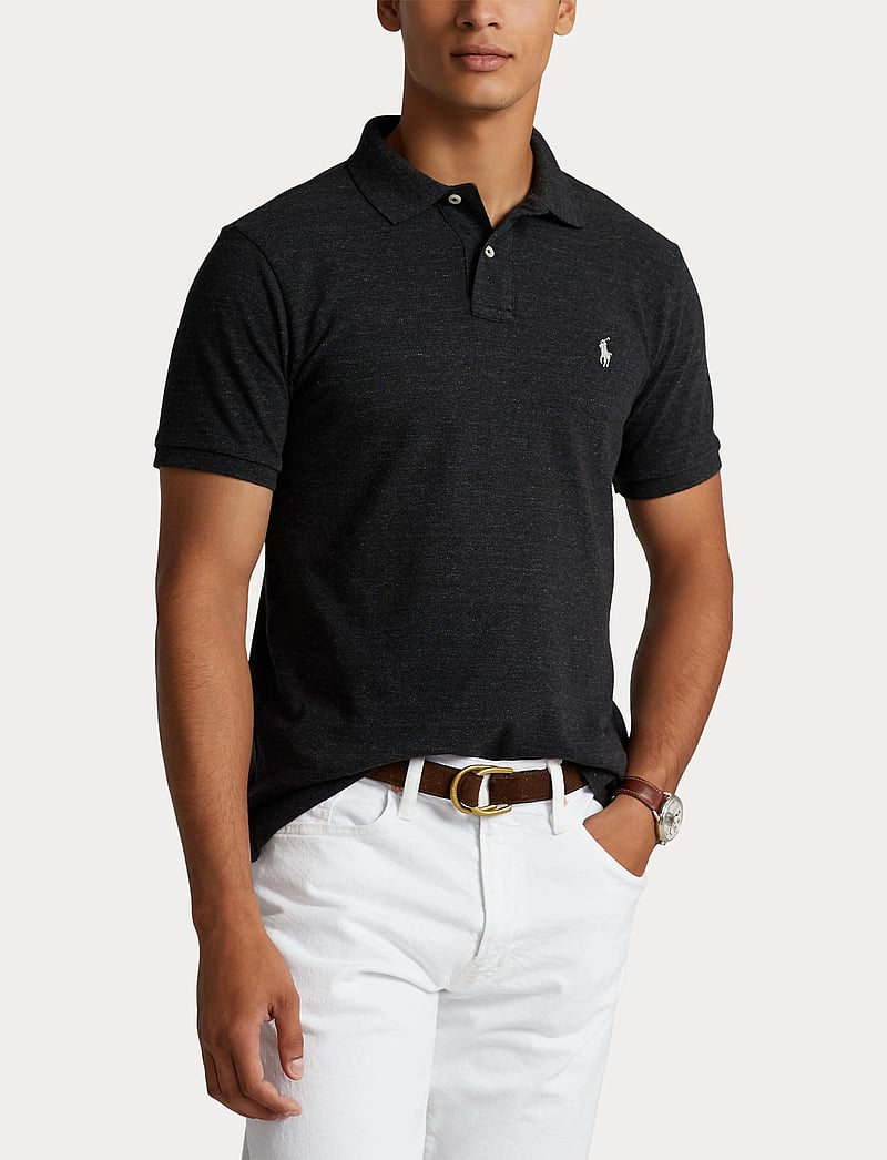 Polo Ralph Lauren - The Iconic Mesh Polo Shirt - stickade pikéer - black marl heathe - 5