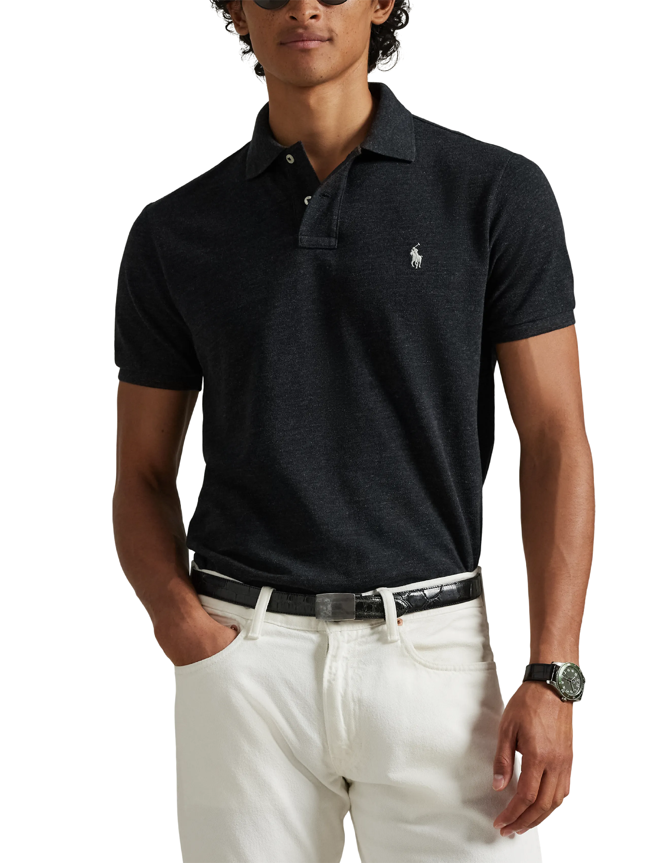 The Iconic Custom Slim Fit Mesh Polo 6