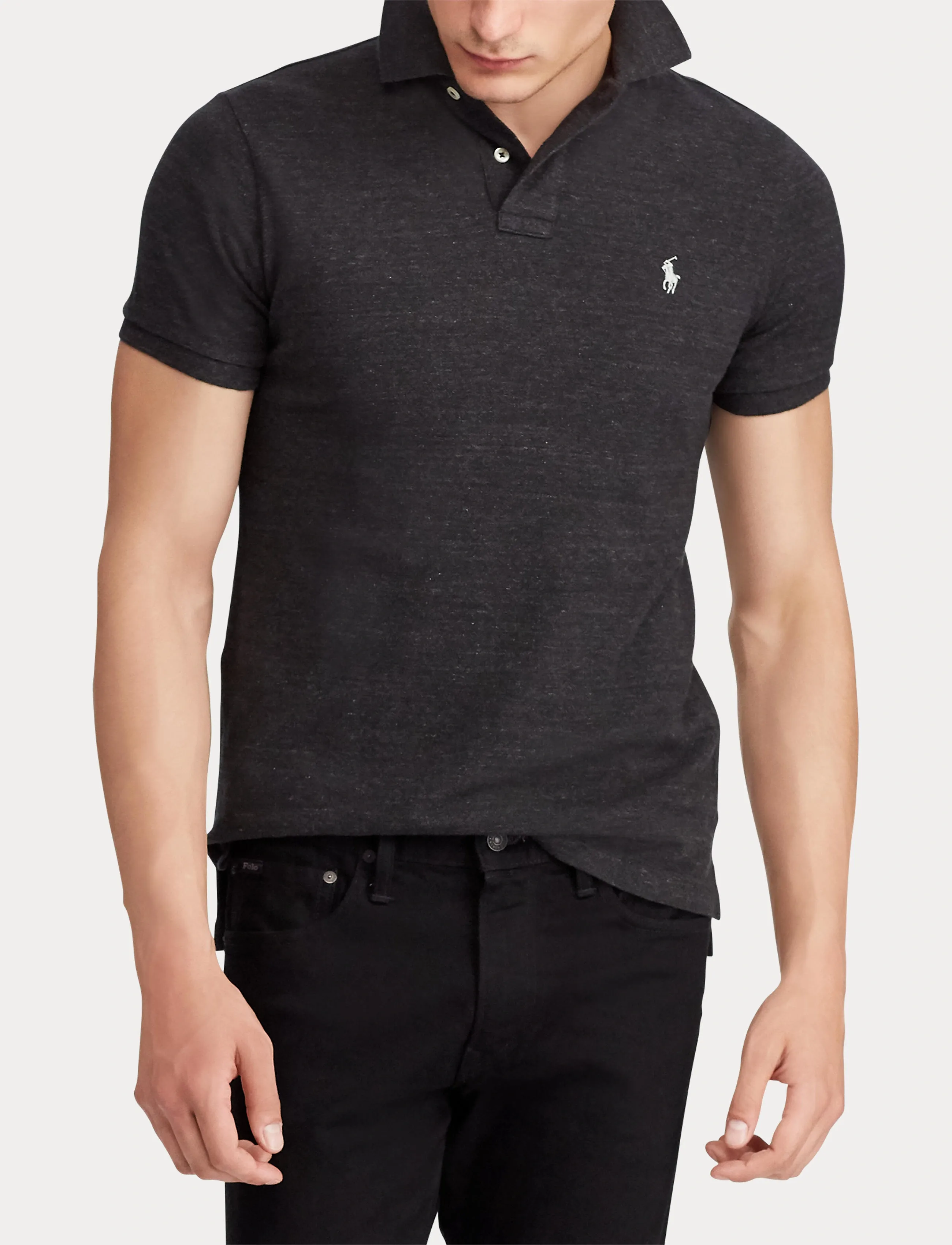 The Iconic Custom Slim Fit Mesh Polo 8