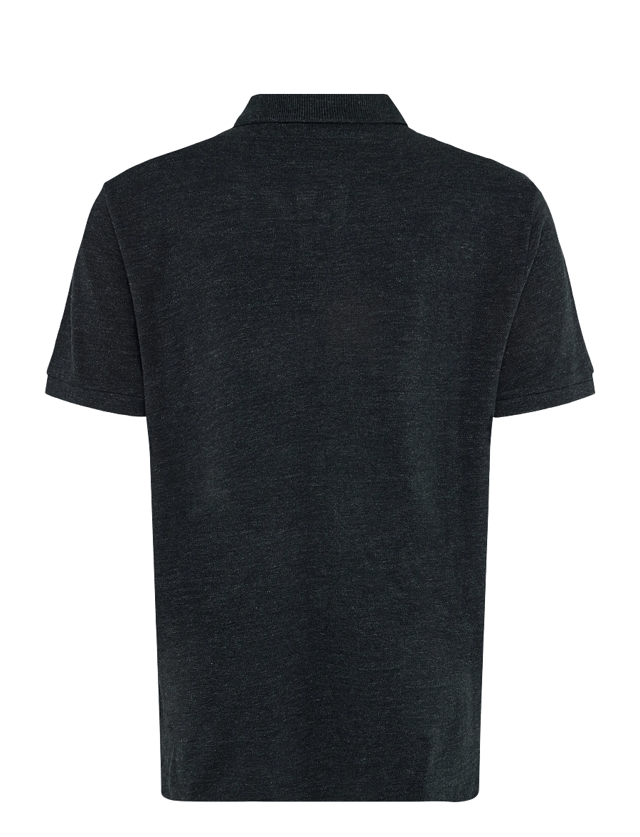 Polo Ralph Lauren - The Iconic Custom Slim Fit Mesh Polo - kortärmade pikéer - black marl heathe - 1