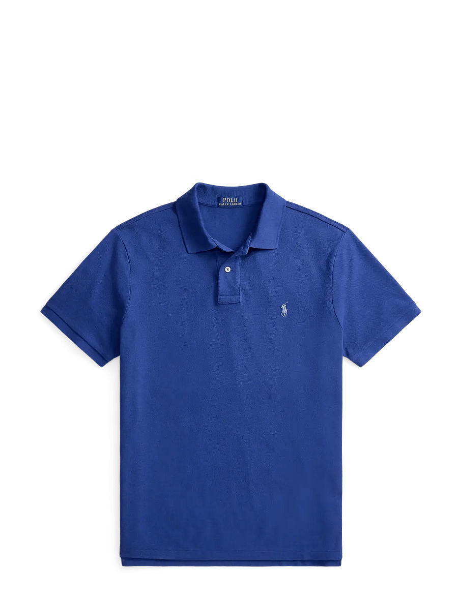 Polo Ralph Lauren - The Iconic Custom Slim Fit Mesh Polo - kortärmade pikéer - blue yacht/c7553 - 1