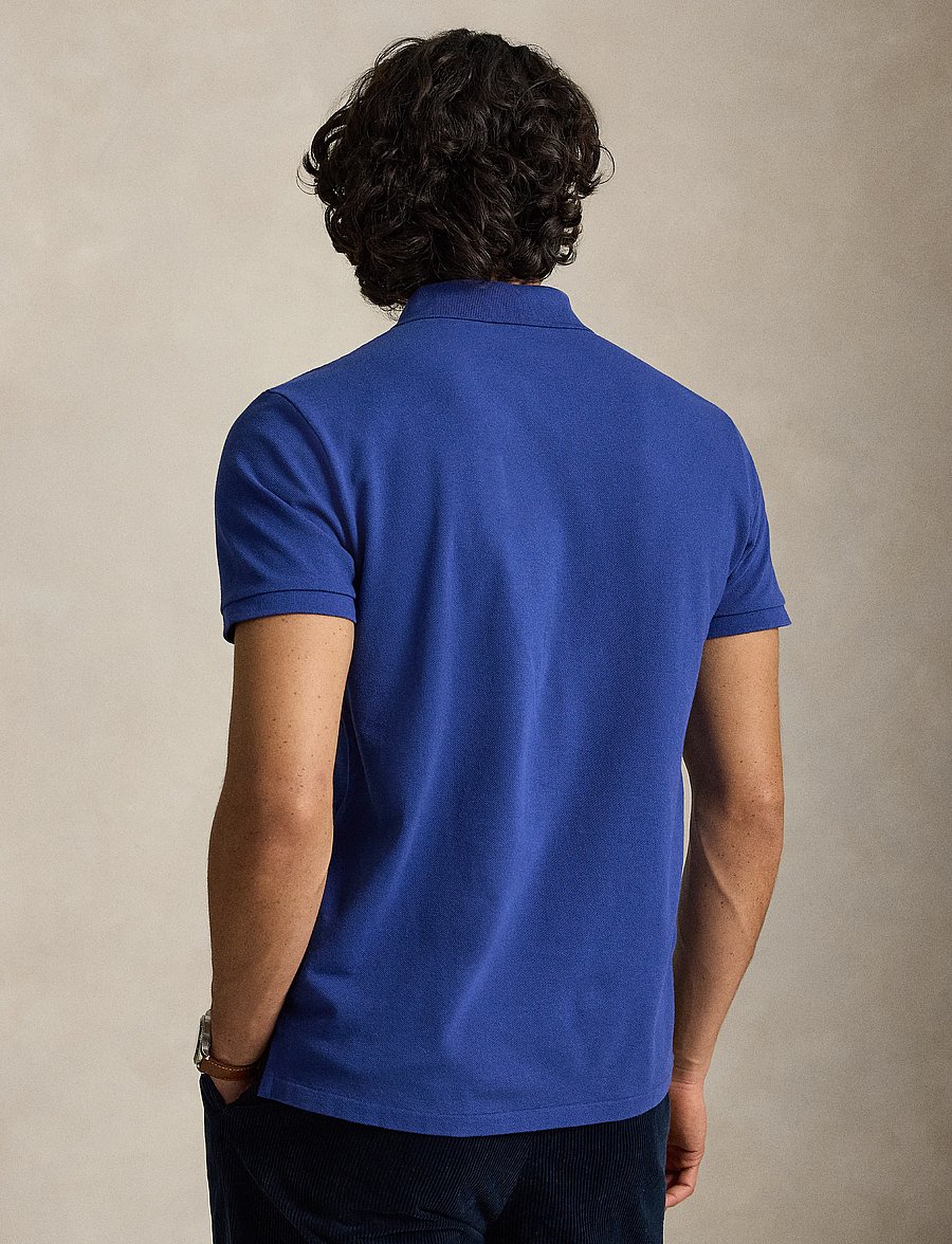 Polo Ralph Lauren - The Iconic Custom Slim Fit Mesh Polo - kortärmade pikéer - blue yacht/c7553 - 2