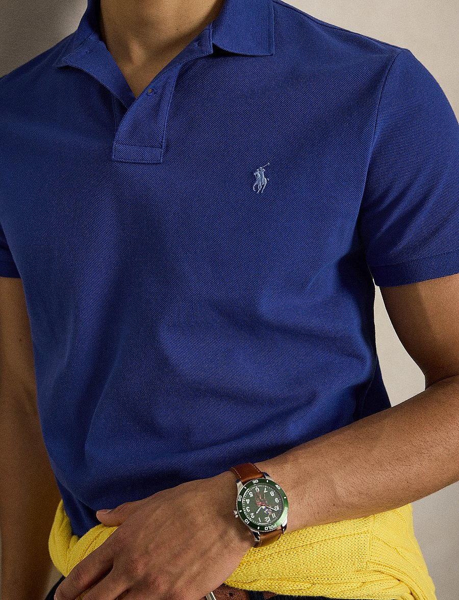 Polo Ralph Lauren - The Iconic Custom Slim Fit Mesh Polo - kortärmade pikéer - blue yacht/c7553 - 4