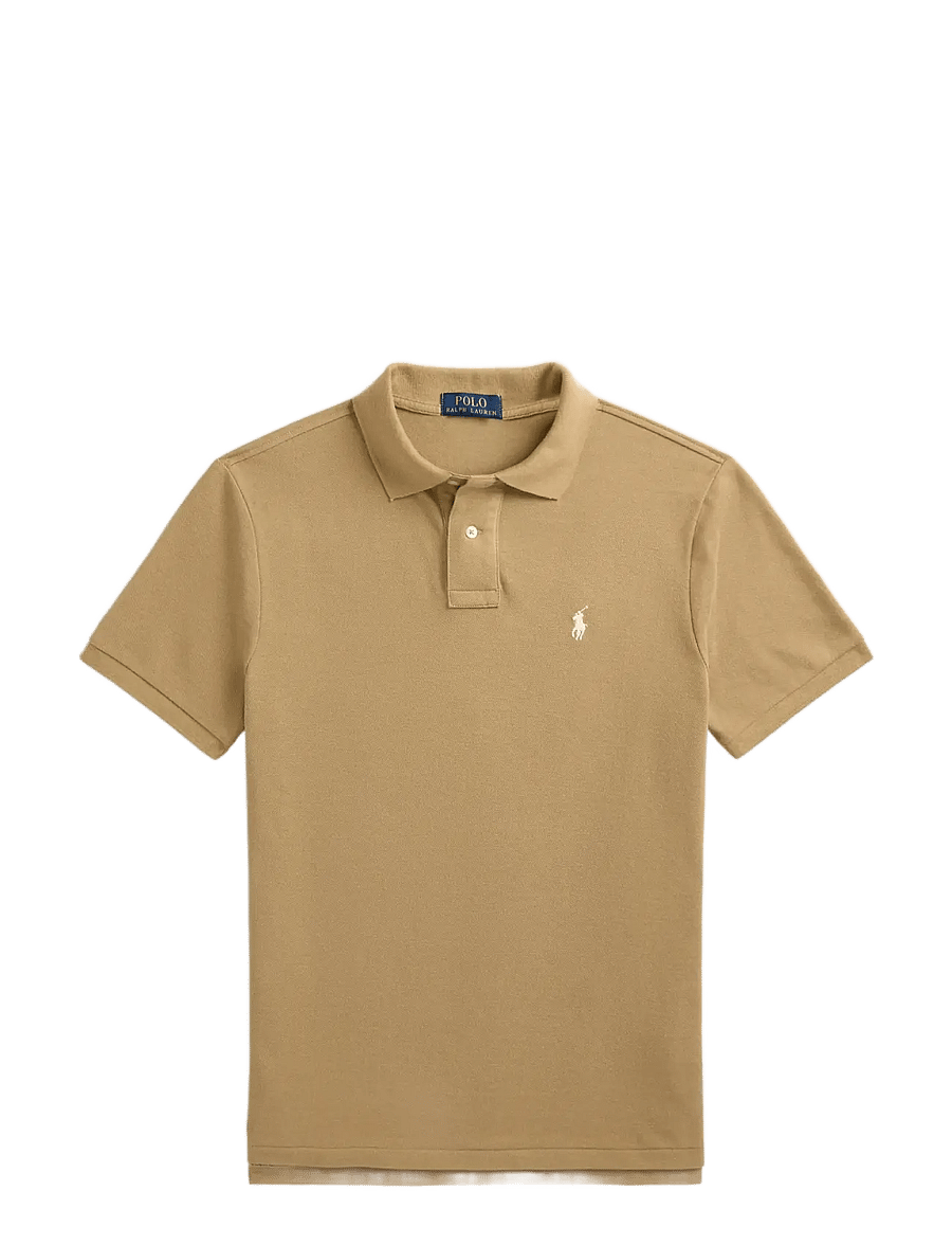 Polo Ralph Lauren - The Iconic Custom Slim Fit Mesh Polo - kurzärmelig - cafe tan/c8176 - 1