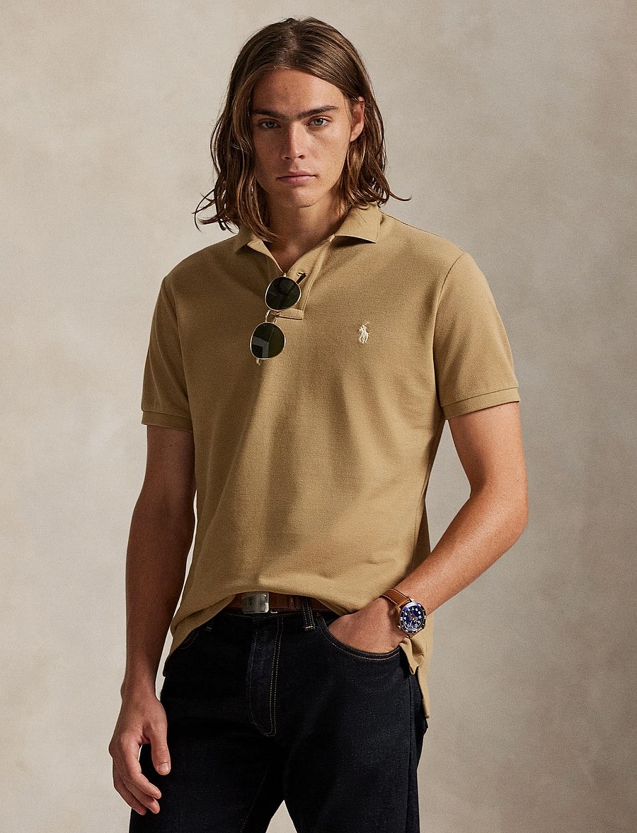 Polo Ralph Lauren - The Iconic Custom Slim Fit Mesh Polo - kurzärmelig - cafe tan/c8176 - 3