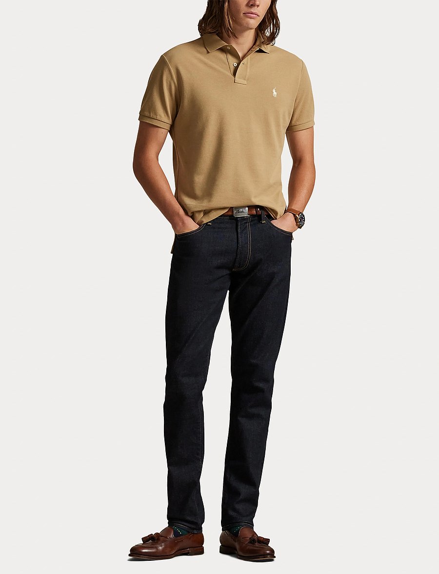 Polo Ralph Lauren - The Iconic Custom Slim Fit Mesh Polo - kurzärmelig - cafe tan/c8176 - 4
