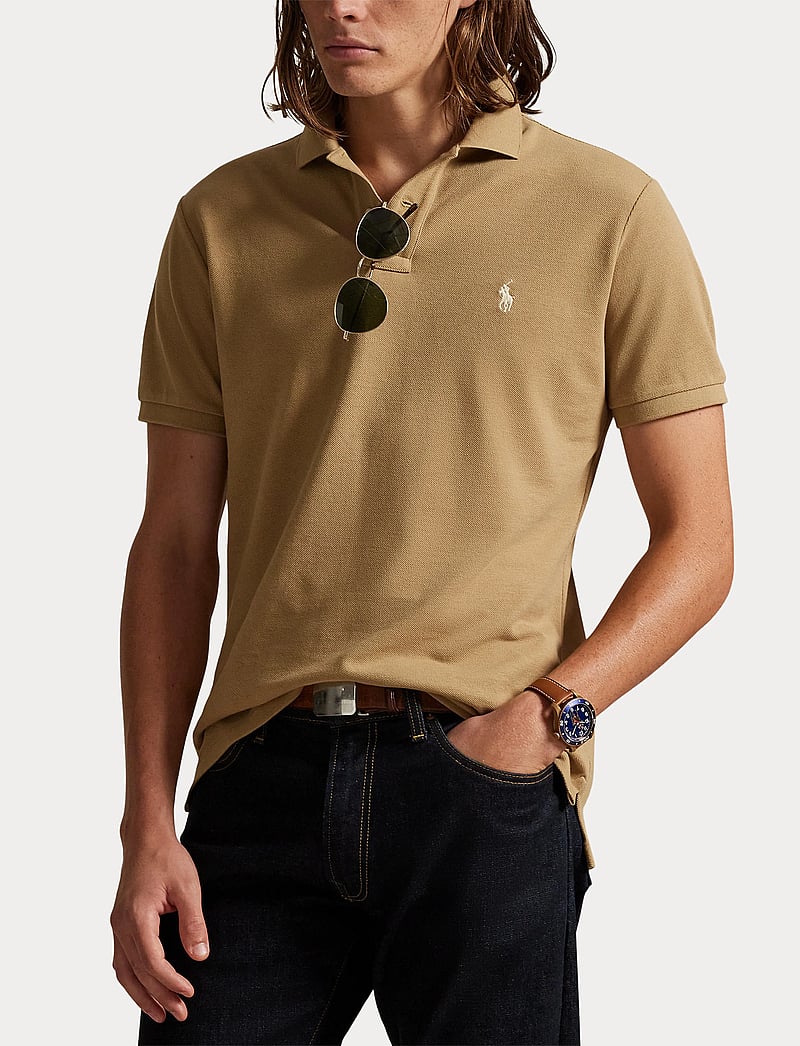 Polo Ralph Lauren - The Iconic Mesh Polo Shirt - stickade pikéer - cafe tan/c8176 - 5