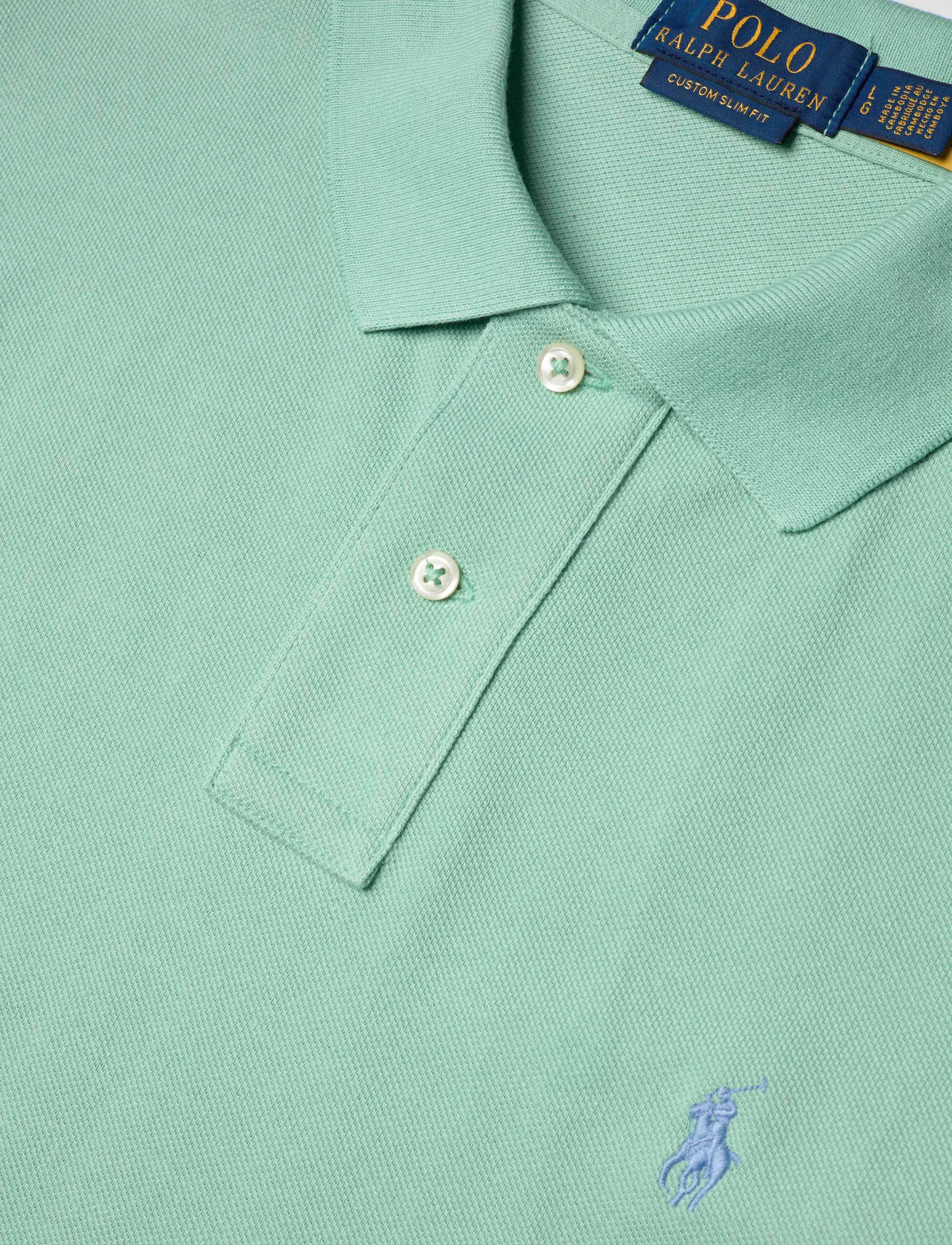 Polo Ralph Lauren - BASIC MESH-SSL-KNT - polo shirts - celadon/c7109 - 2