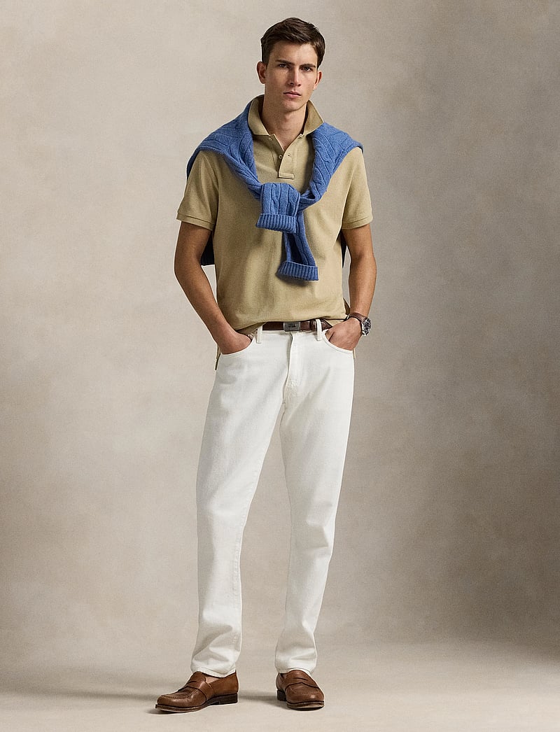 Polo Ralph Lauren - The Iconic Mesh Polo Shirt - stickade pikéer - coastal beige/c79 - 0