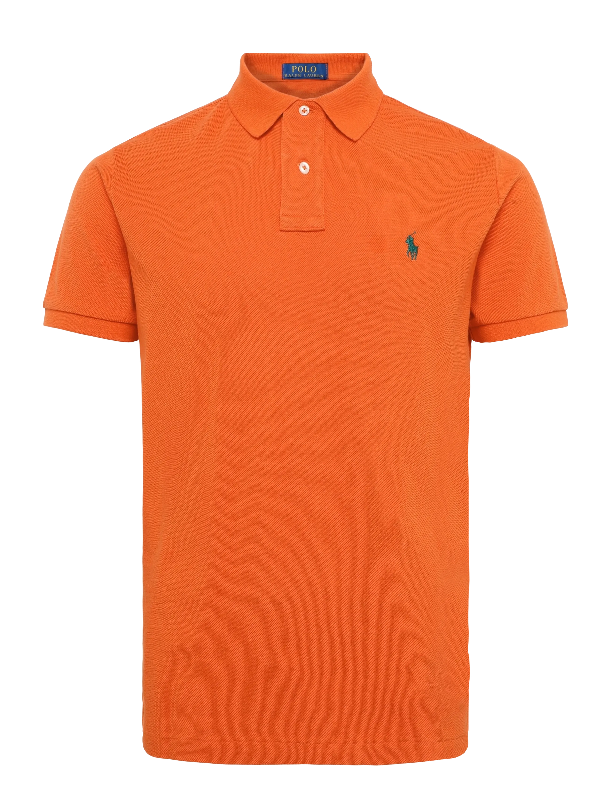 Polo Ralph Lauren The Iconic Custom Slim Fit Mesh Polo - Kurzärmelig - COLLEGE ORANGE/C5 / orange