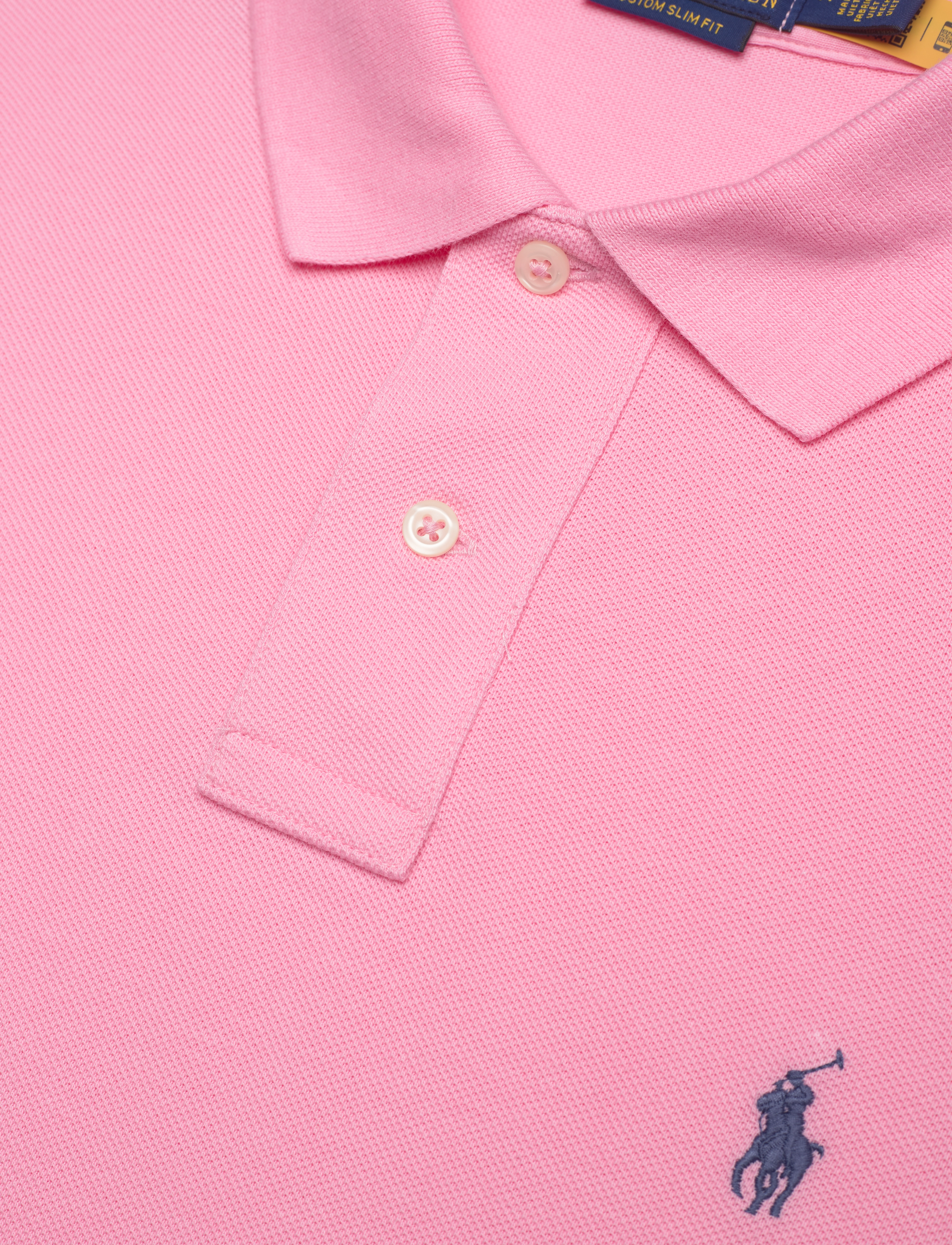 Polo Ralph Lauren - The Iconic Custom Slim Fit Mesh Polo - kortärmade pikéer - course pink/c7532 - 2