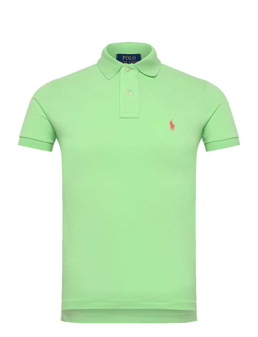 Polo Ralph Lauren - The Iconic Custom Slim Fit Mesh Polo - kortärmade pikéer - cruise lime/c2113 - 0