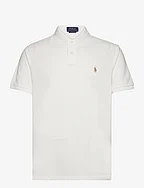 Custom Slim Fit Mesh Polo Shirt - DECKWASH WHITE/C8
