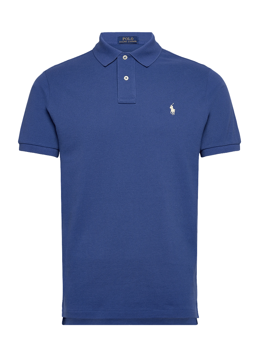 Polo Ralph Lauren - BASIC MESH-SSL-KNT - kurzärmelig - dusty azure/cream - 0