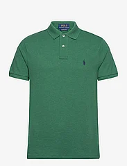 Polo Ralph Lauren - Custom Slim Fit Mesh Polo Shirt - polo marškinėliai trumpomis rankovėmis - green heather/c79 - 0