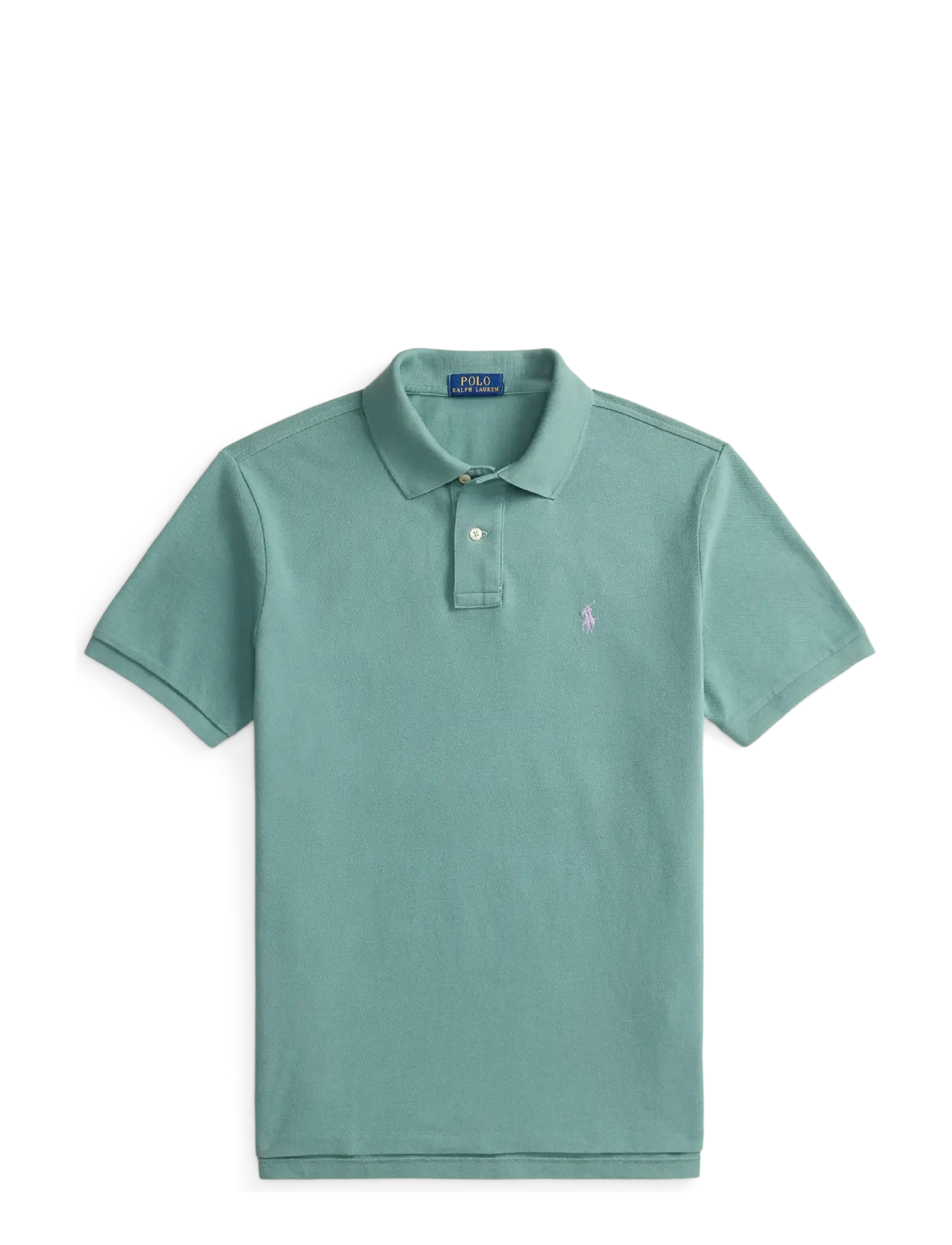 Polo Ralph Lauren - The Iconic Custom Slim Fit Mesh Polo - kortärmade pikéer - greenscape/c6125 - 1