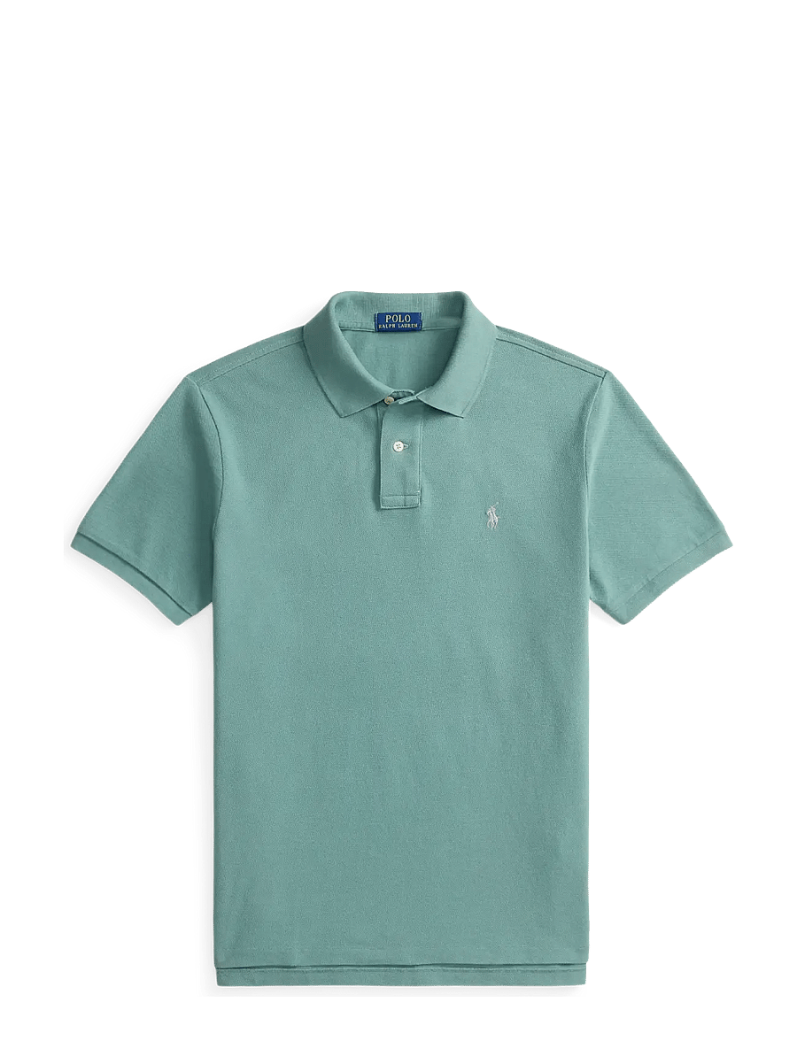 Polo Ralph Lauren - The Iconic Custom Slim Fit Mesh Polo - kortärmade pikéer - greenscape/c6125 - 1