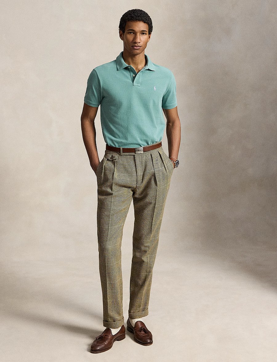 Polo Ralph Lauren - The Iconic Custom Slim Fit Mesh Polo - kortärmade pikéer - greenscape/c6125 - 3