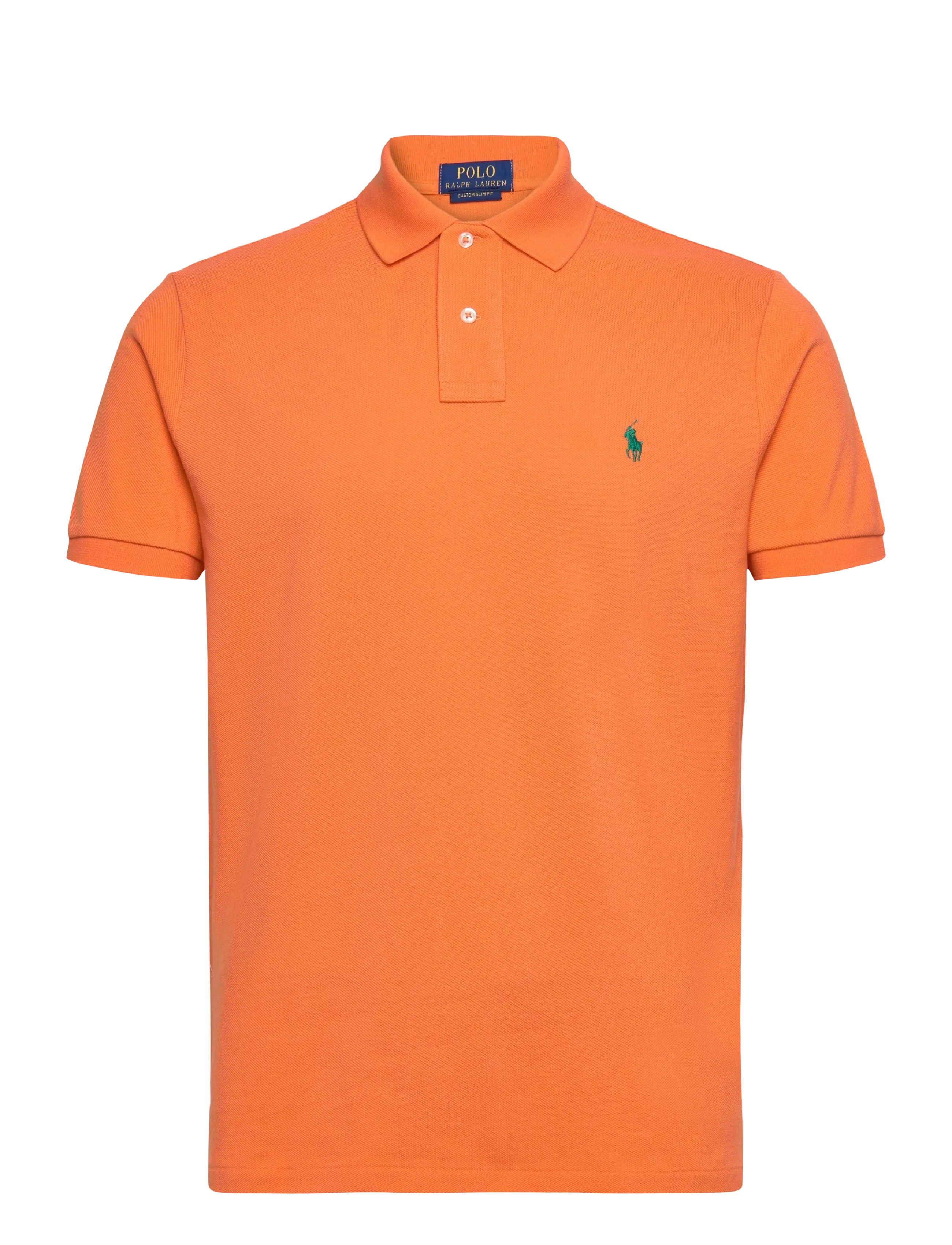 Polo Ralph Lauren Custom Slim Fit Mesh Polo Shirt - Riided - KONA ORANGE/C5204 / orange