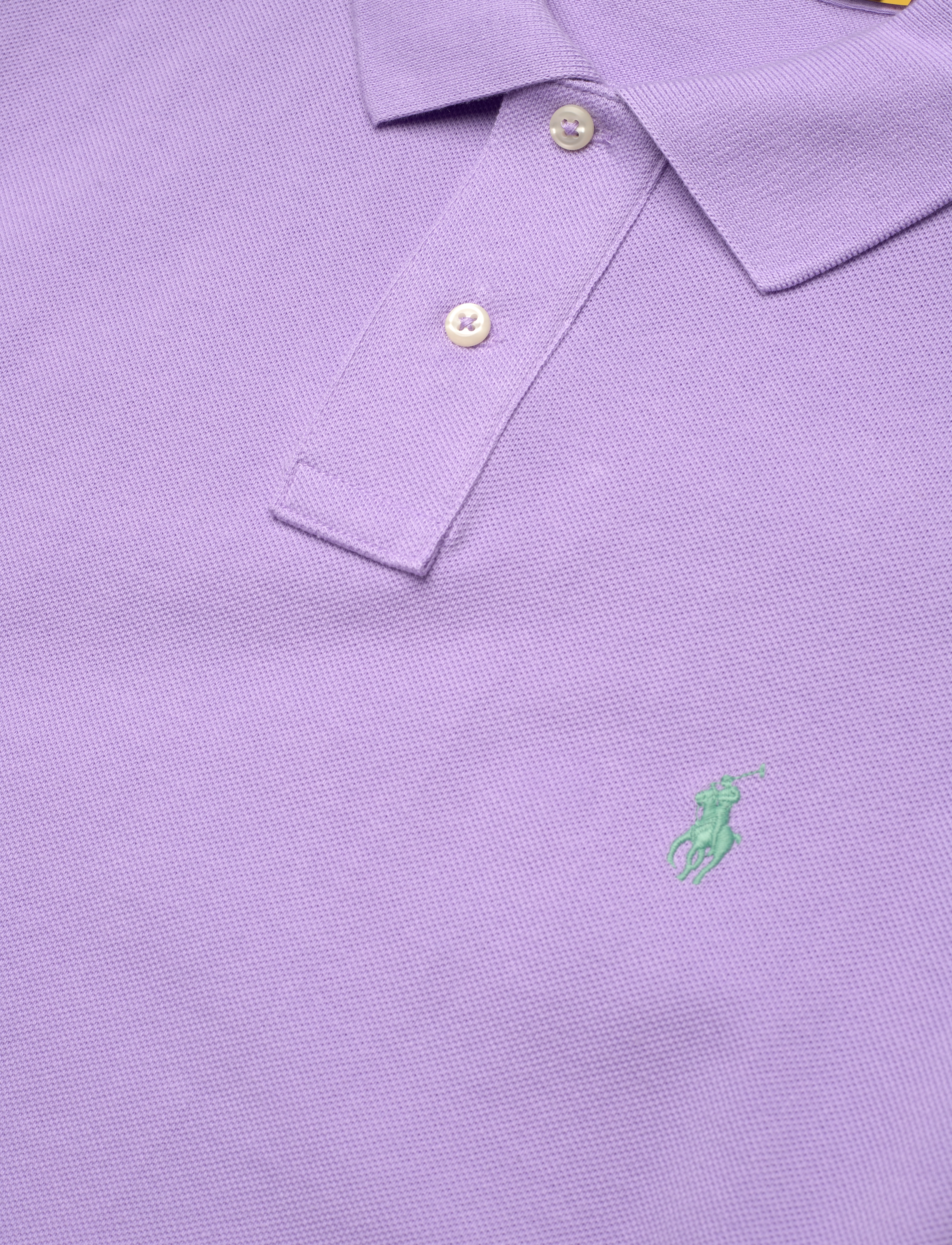 Polo Ralph Lauren - Custom Slim Fit Mesh Polo Shirt - kortärmade pikéer - light lilac/c5171 - 2