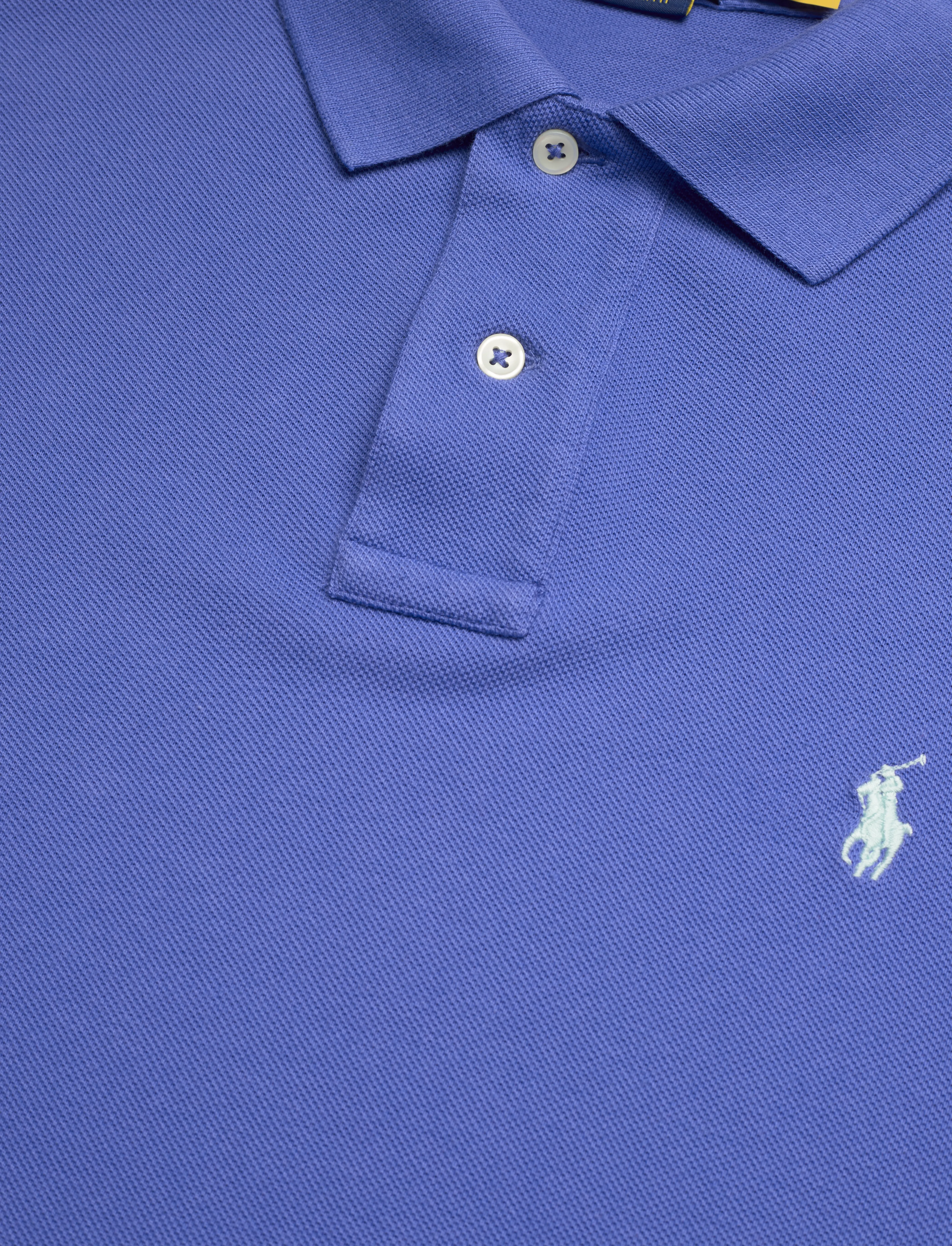 Polo Ralph Lauren - Custom Slim Fit Mesh Polo Shirt - short-sleeved polos - maidstone blue/c6 - 2
