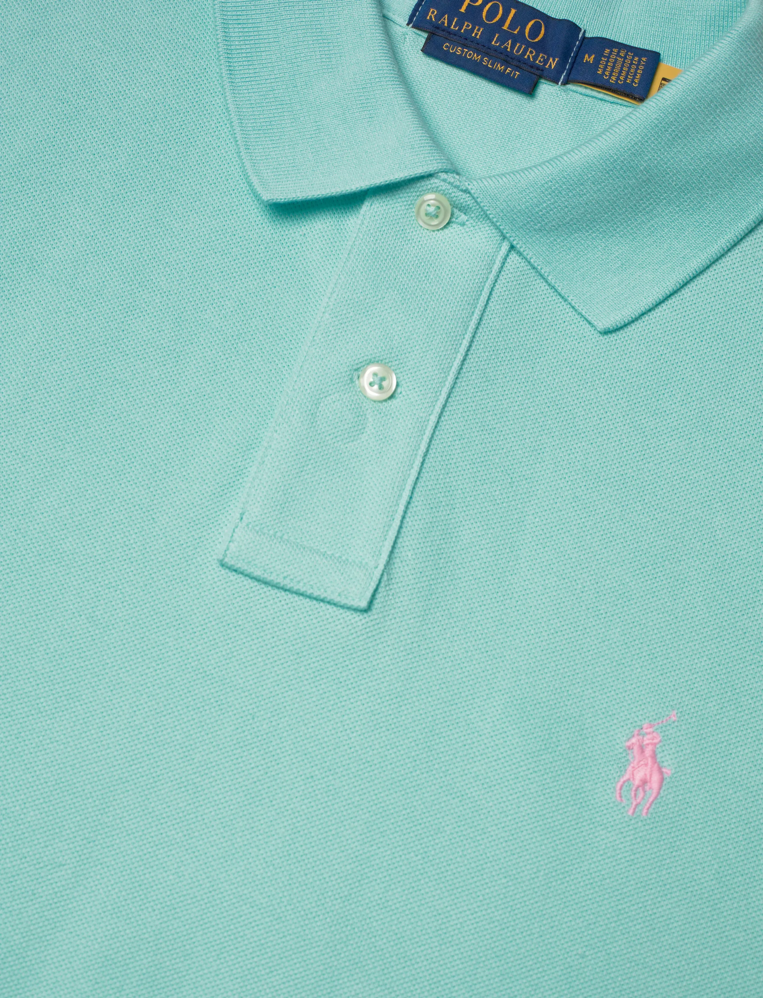Polo Ralph Lauren - BASIC MESH-SSL-KNT - polo shirts - new aqua/c3166 - 2