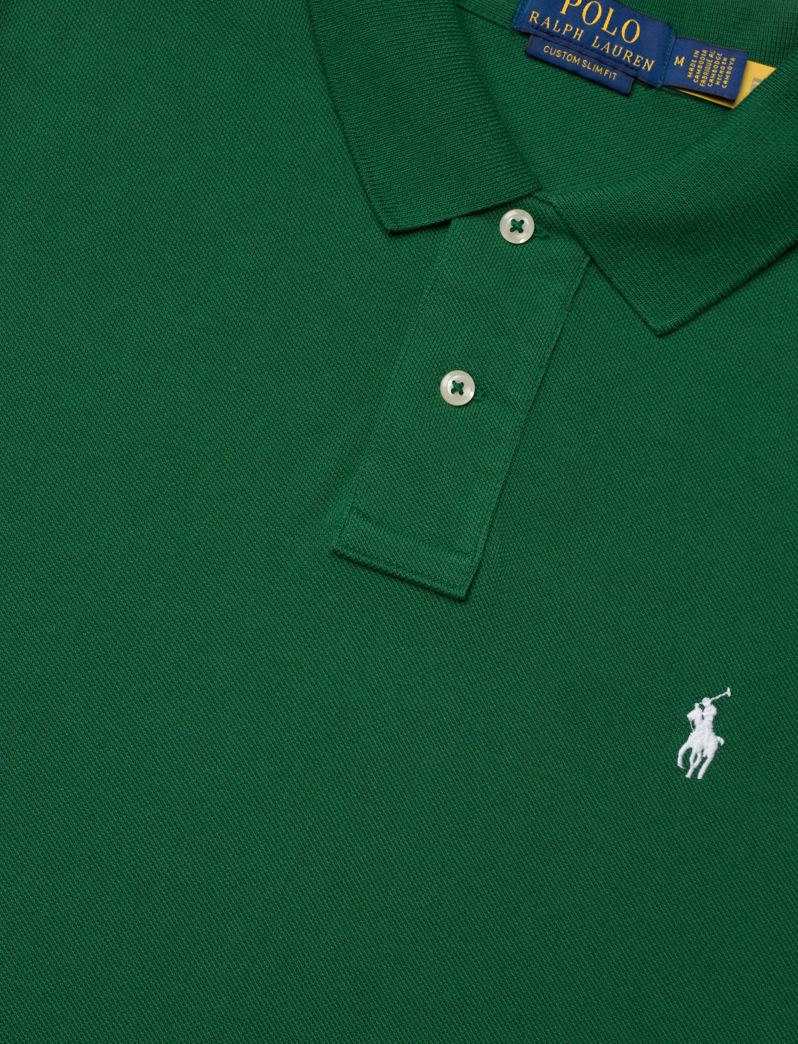 Polo Ralph Lauren - BASIC MESH-SSL-KNT - polo shirts - new forest/c1730 - 2
