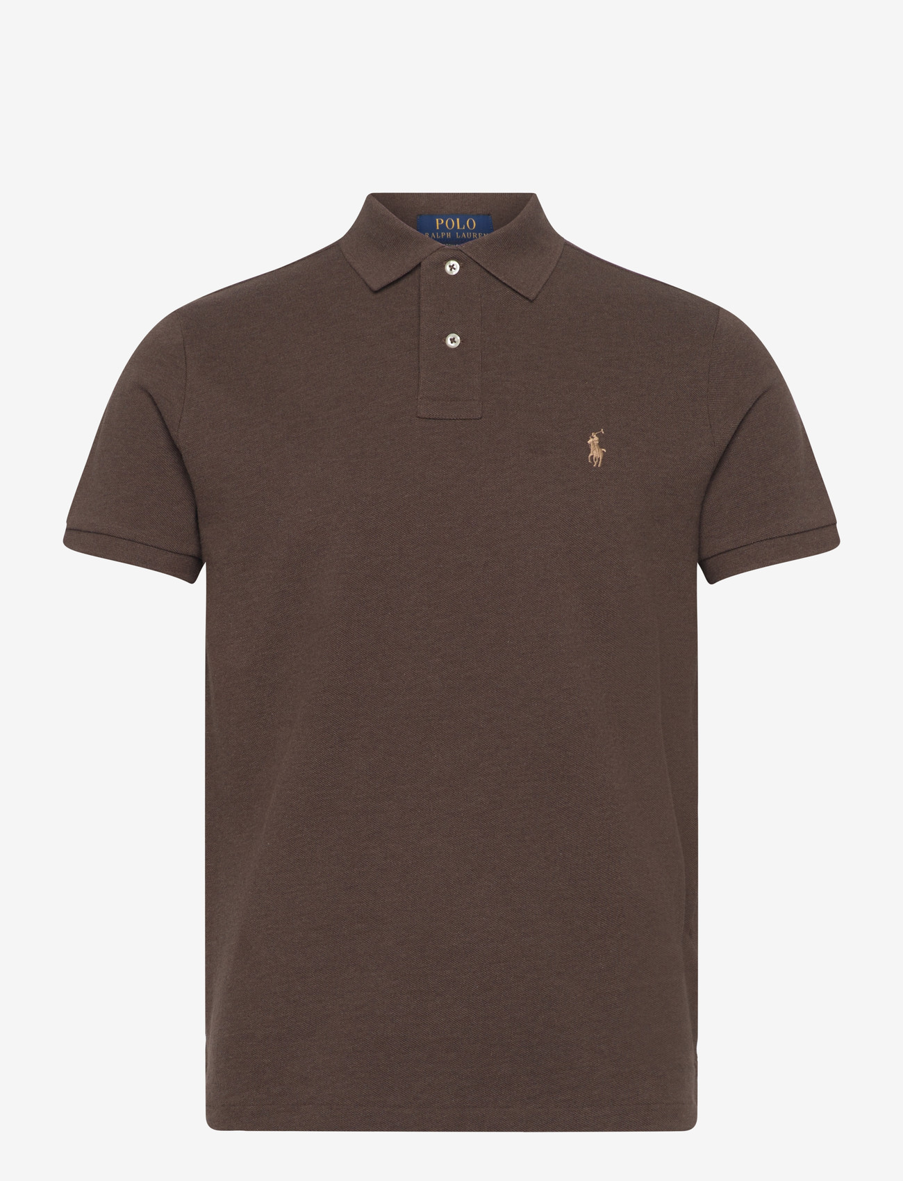Polo Ralph Lauren - BASIC MESH-SSL-KNT - kortærmede poloer - nutmeg brown heat - 0