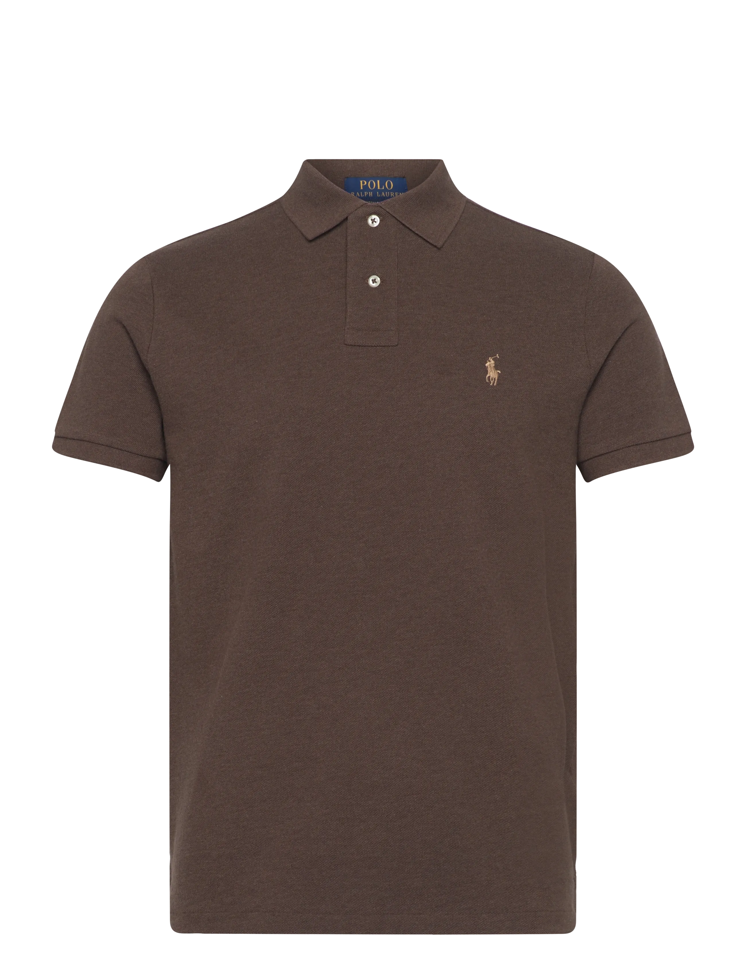 Polo Ralph Lauren BASIC MESH-SSL-KNT - Strik - NUTMEG BROWN HEAT / brown