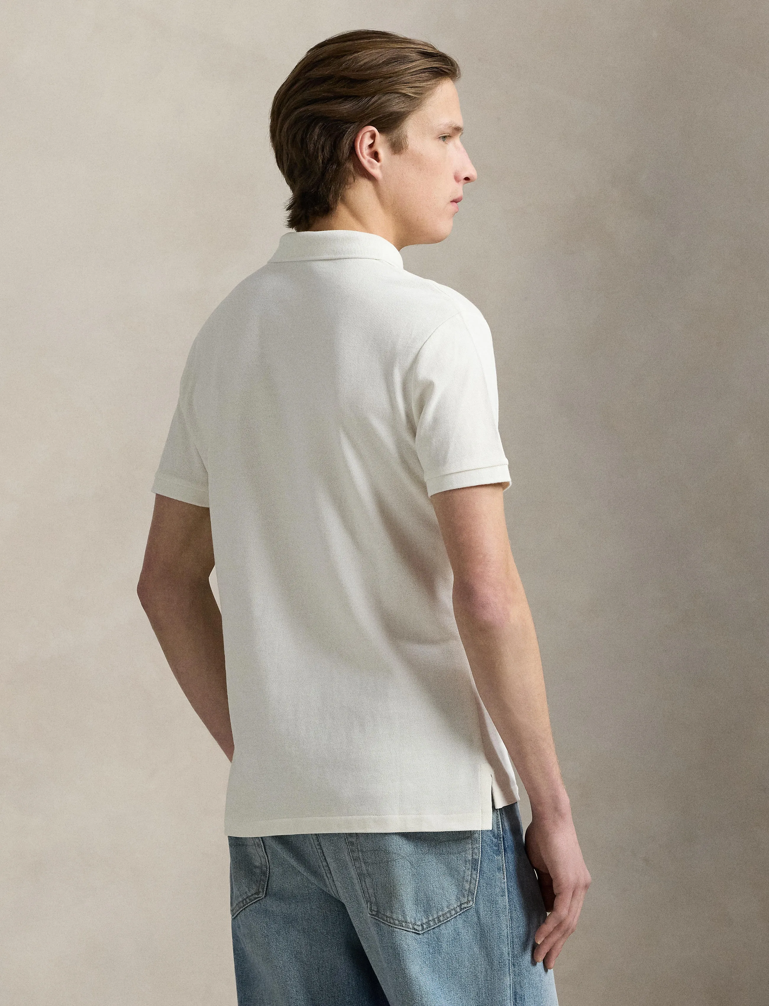 Polo Ralph Lauren - BASIC MESH-SSL-KNT - korte mouwen - pale cream/c7952 - 2