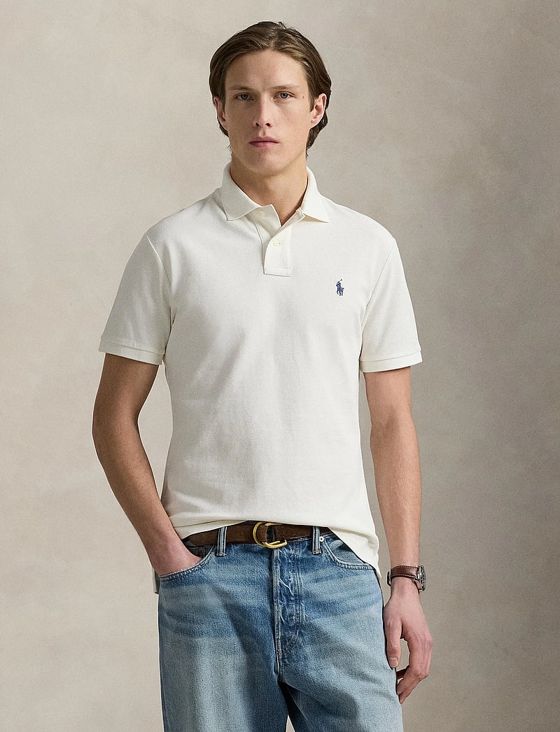 Polo Ralph Lauren - BASIC MESH-SSL-KNT - kurzärmelig - pale cream/c7952 - 3