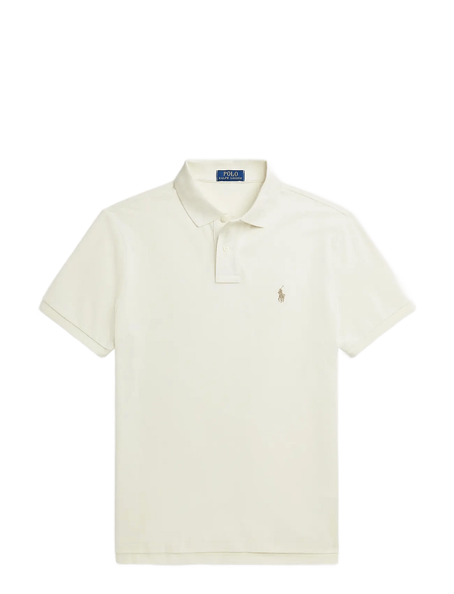 Polo Ralph Lauren - BASIC MESH-SSL-KNT - kurzärmelig - parchment cream/c - 1