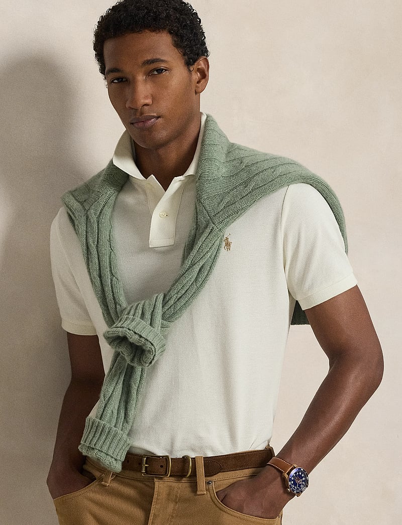 Polo Ralph Lauren - BASIC MESH-SSL-KNT - kortärmade pikéer - parchment cream/c - 4