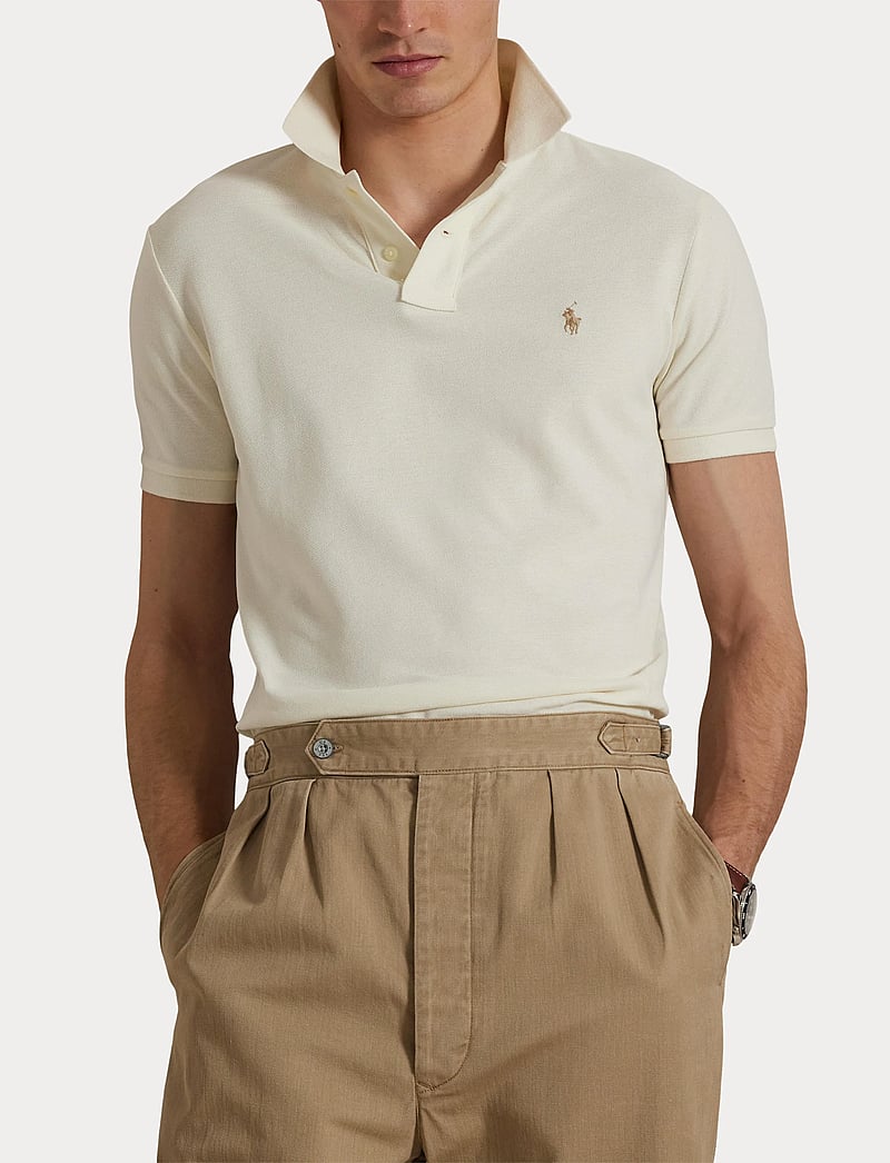 Polo Ralph Lauren - The Iconic Mesh Polo Shirt - stickade pikéer - parchment cream/c - 5