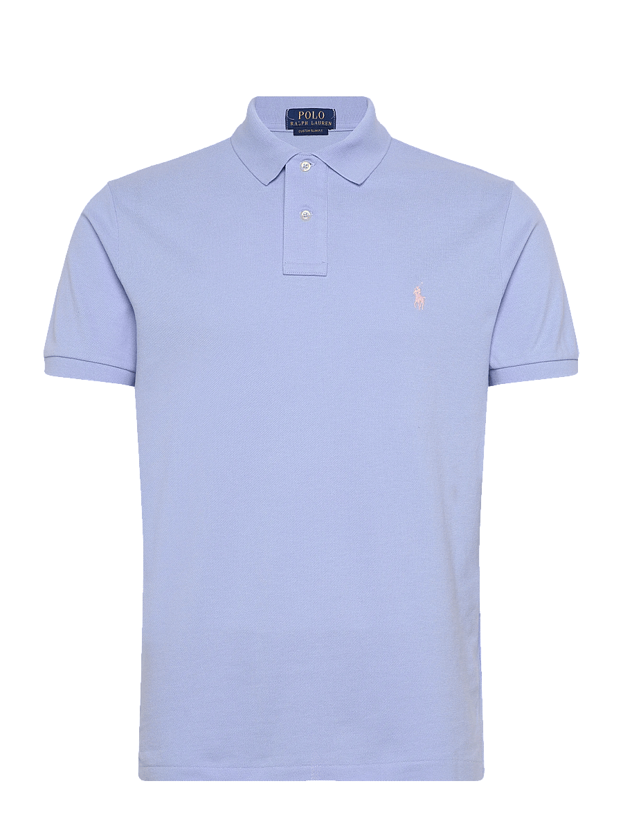 Polo Ralph Lauren - The Iconic Custom Slim Fit Mesh Polo - lühikeste varrukatega polod - pebble blue/c3115 - 0