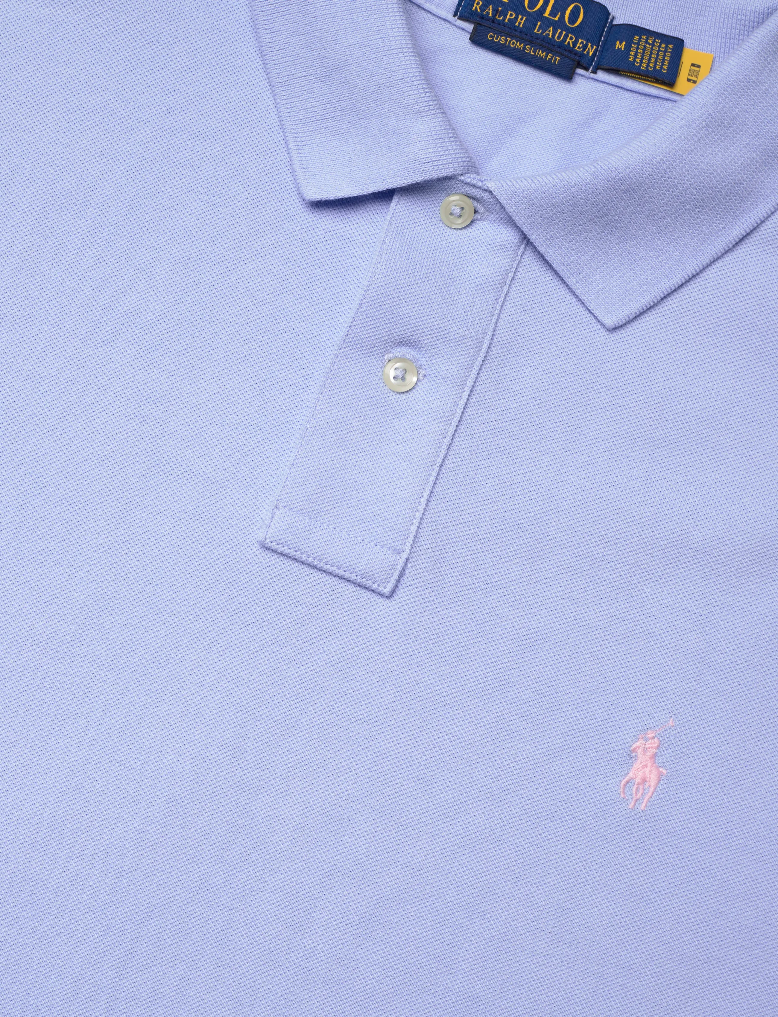 Polo Ralph Lauren - The Iconic Custom Slim Fit Mesh Polo - polo shirts - pebble blue/c3115 - 2