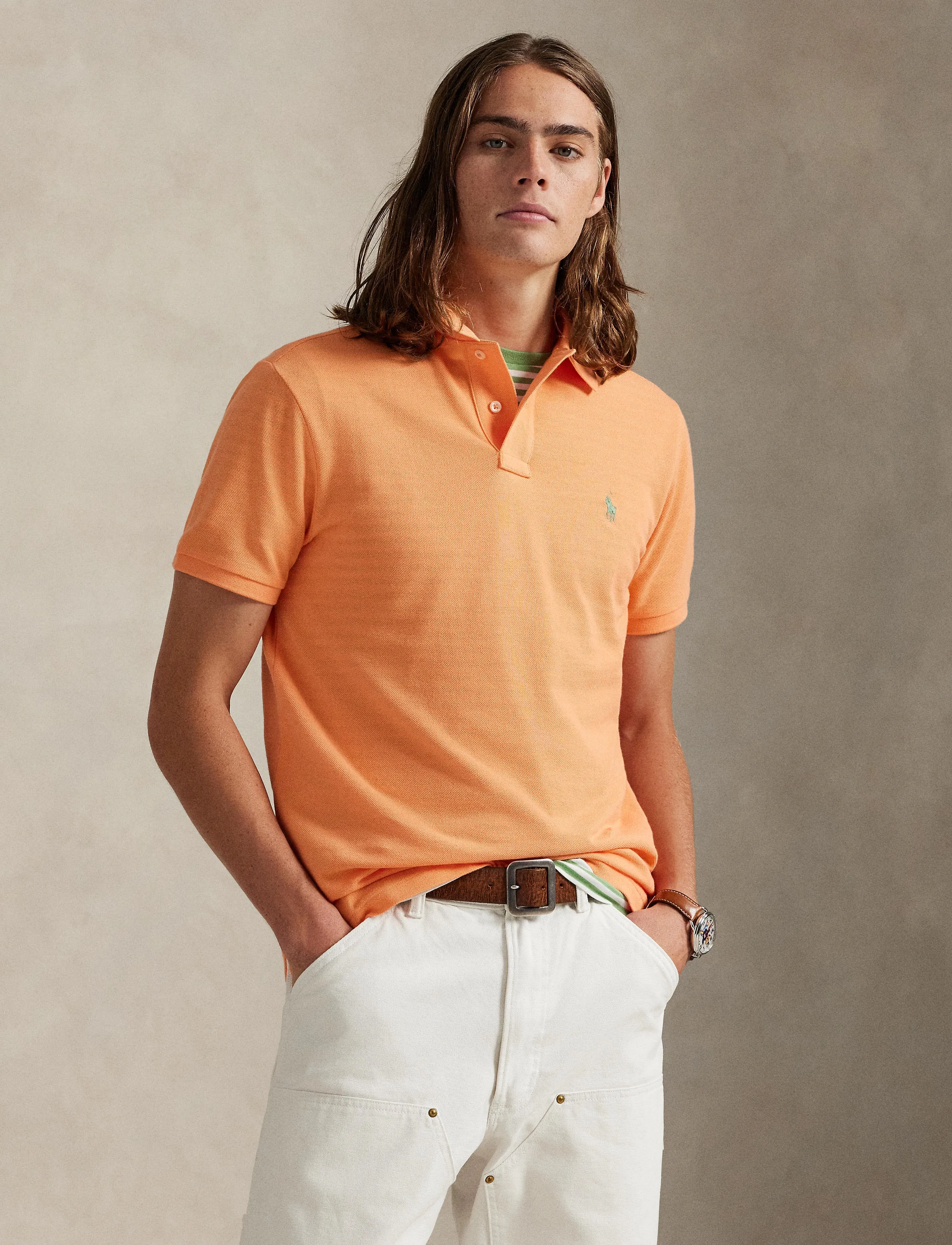 The Iconic Custom Slim Fit Mesh Polo 3
