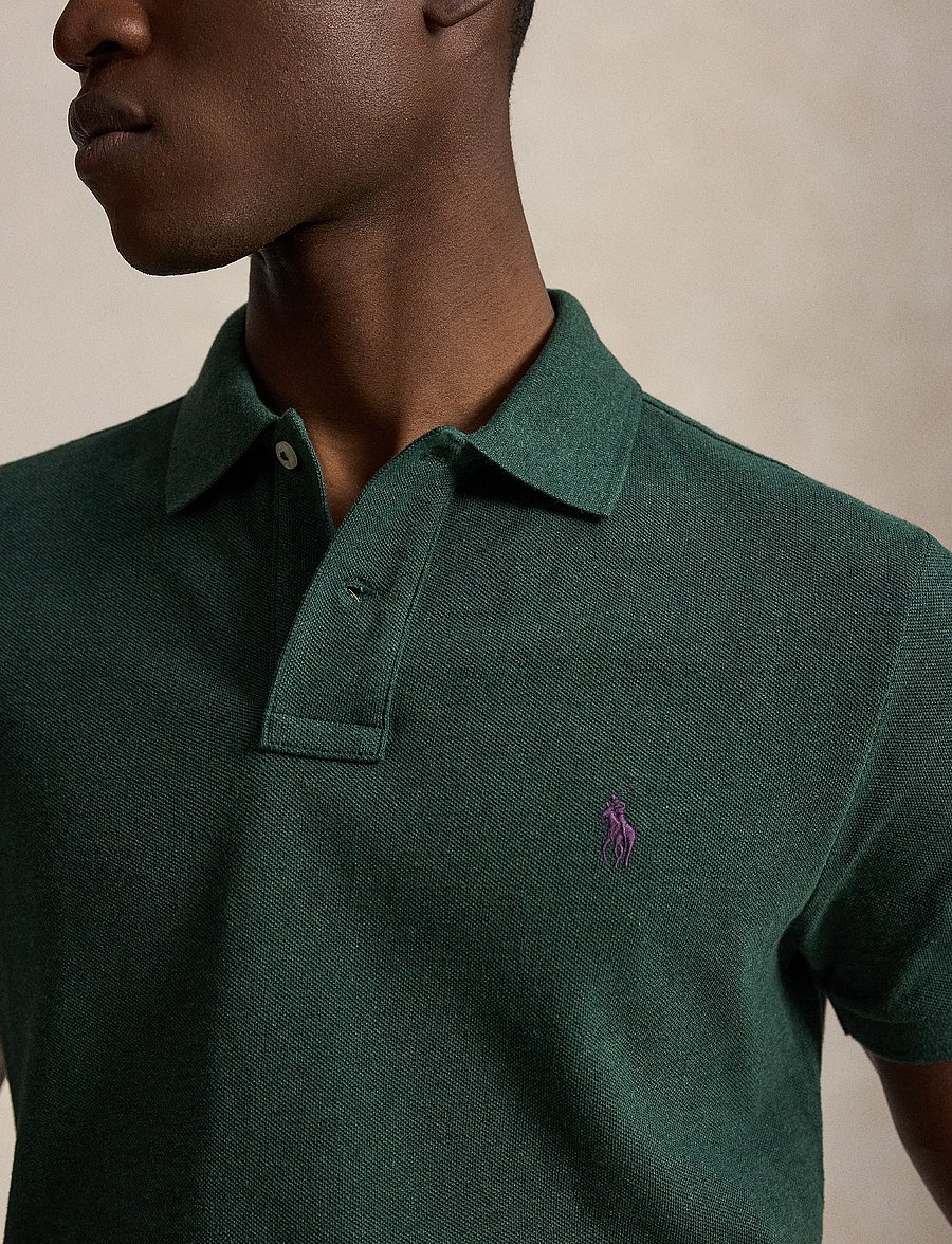 Polo Ralph Lauren - The Iconic Custom Slim Fit Mesh Polo - kurzärmelig - scotch pine heath - 3