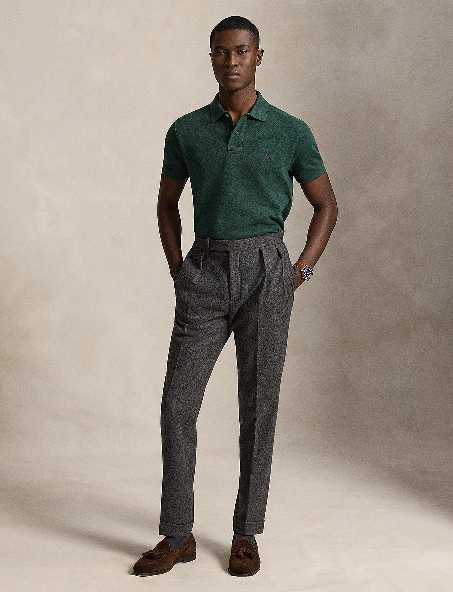 Polo Ralph Lauren - The Iconic Custom Slim Fit Mesh Polo - kurzärmelig - scotch pine heath - 4