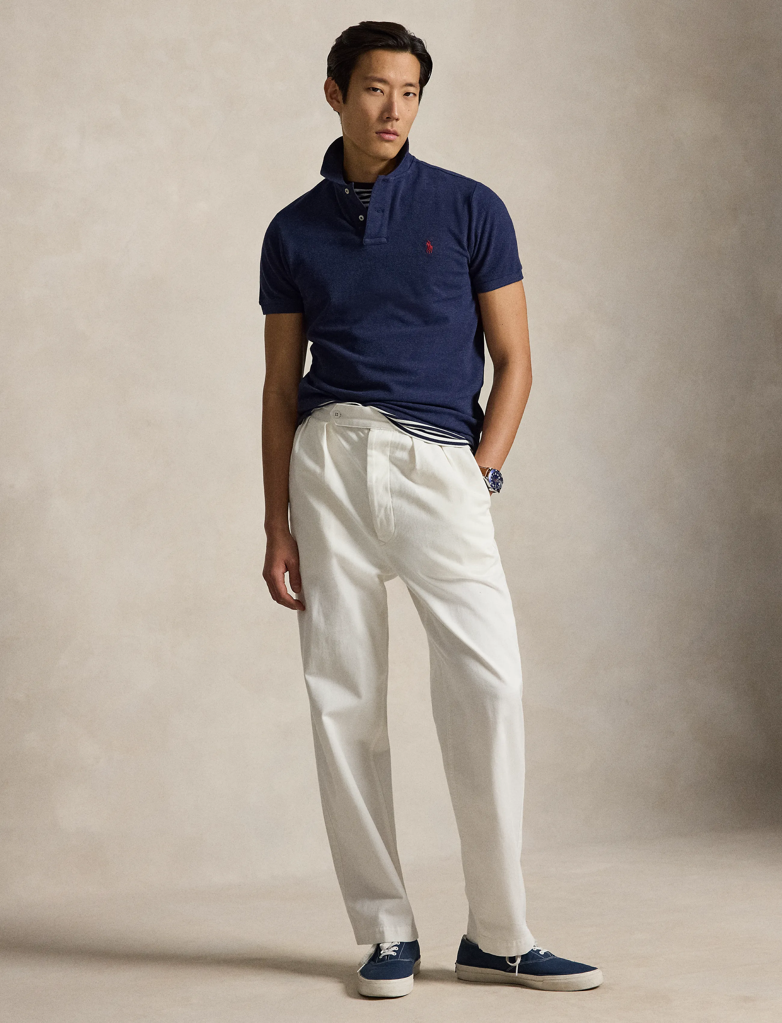 Polo Ralph Lauren - BASIC MESH-SSL-KNT - lühikeste varrukatega polod - spring navy heath - 4