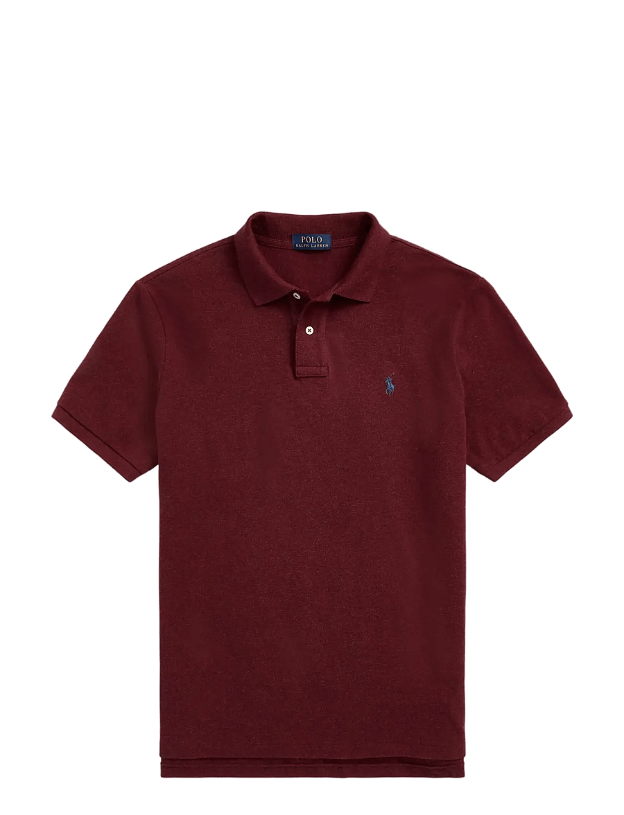 Polo Ralph Lauren - The Iconic Custom Slim Fit Mesh Polo - lühikeste varrukatega polod - spring wine heath - 1