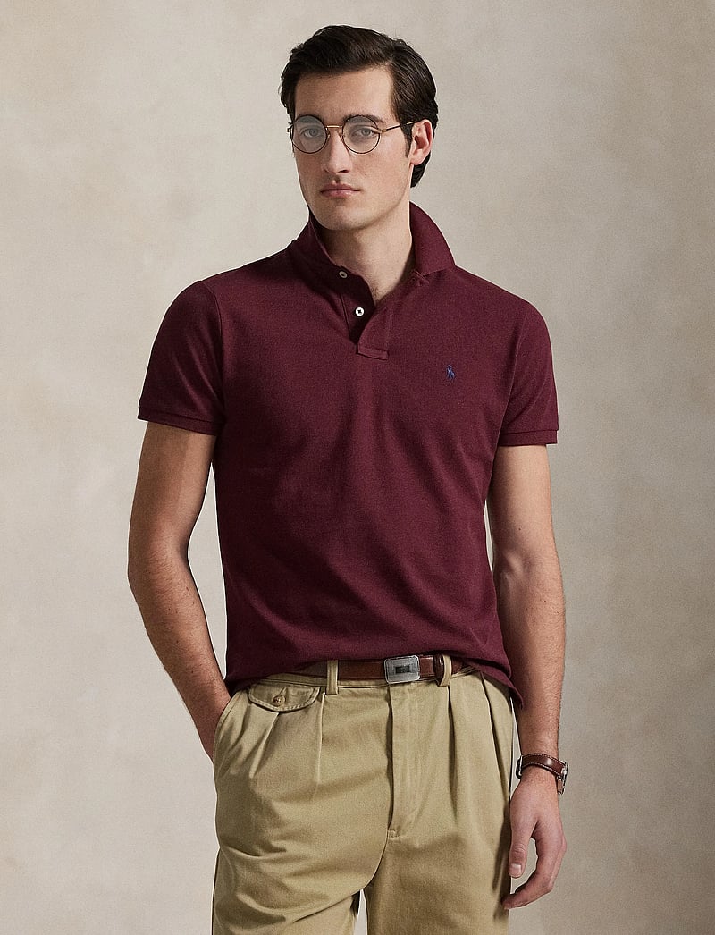 Polo Ralph Lauren - BASIC MESH-SSL-KNT - kortärmade pikéer - spring wine heath - 3